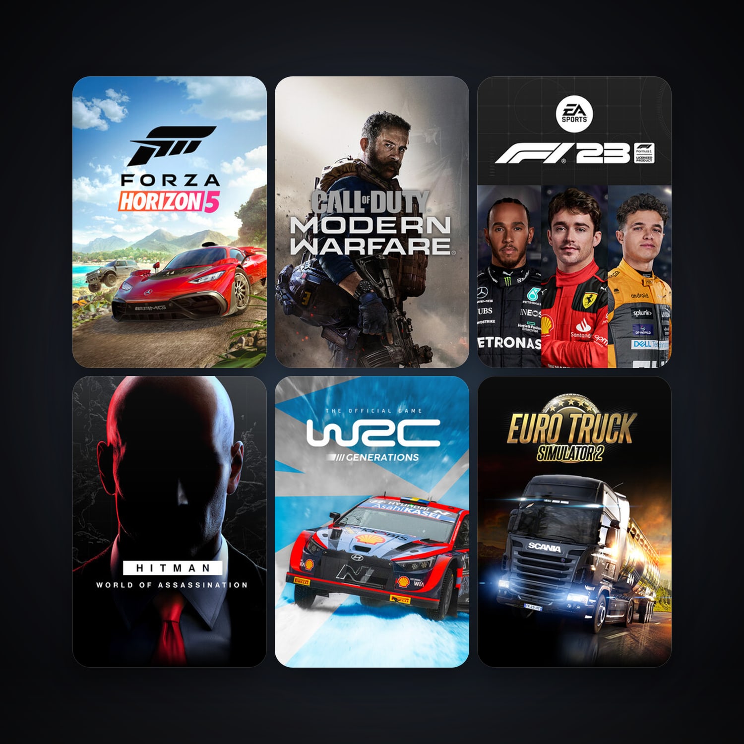RaceRoom Racing Experience + Euro Truck Simulator 2, 11 games, clean — HabibiAccounts