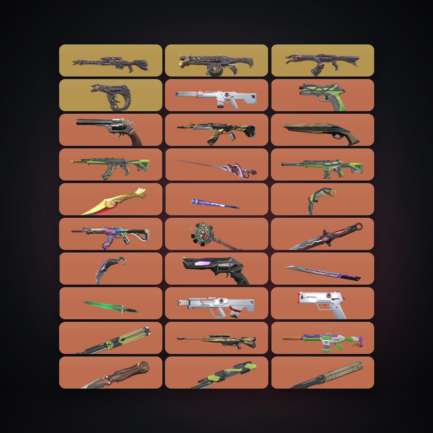 AP Gold 2 locker — 24 knives, 301 skins, lvl 241 — HabibiAccounts