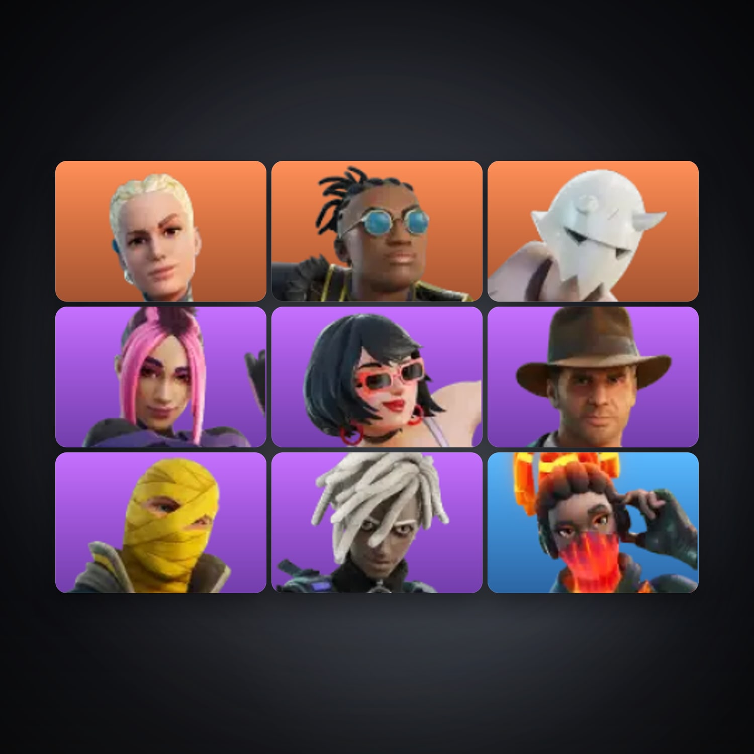 Fortnite account with Paradigm (Reality-659) & Malik — 9 skins — 1K V-Bucks — lvl 248 — HabibiAccounts