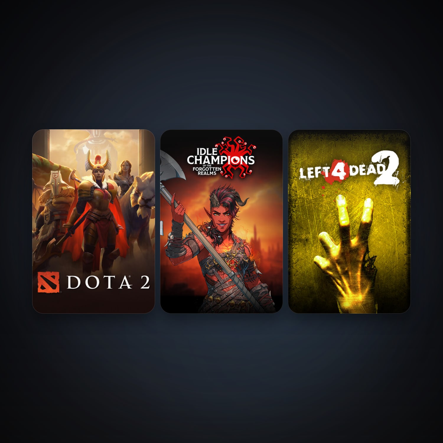 Left 4 Dead 2 + Dota 2, 5 games, clean — HabibiAccounts