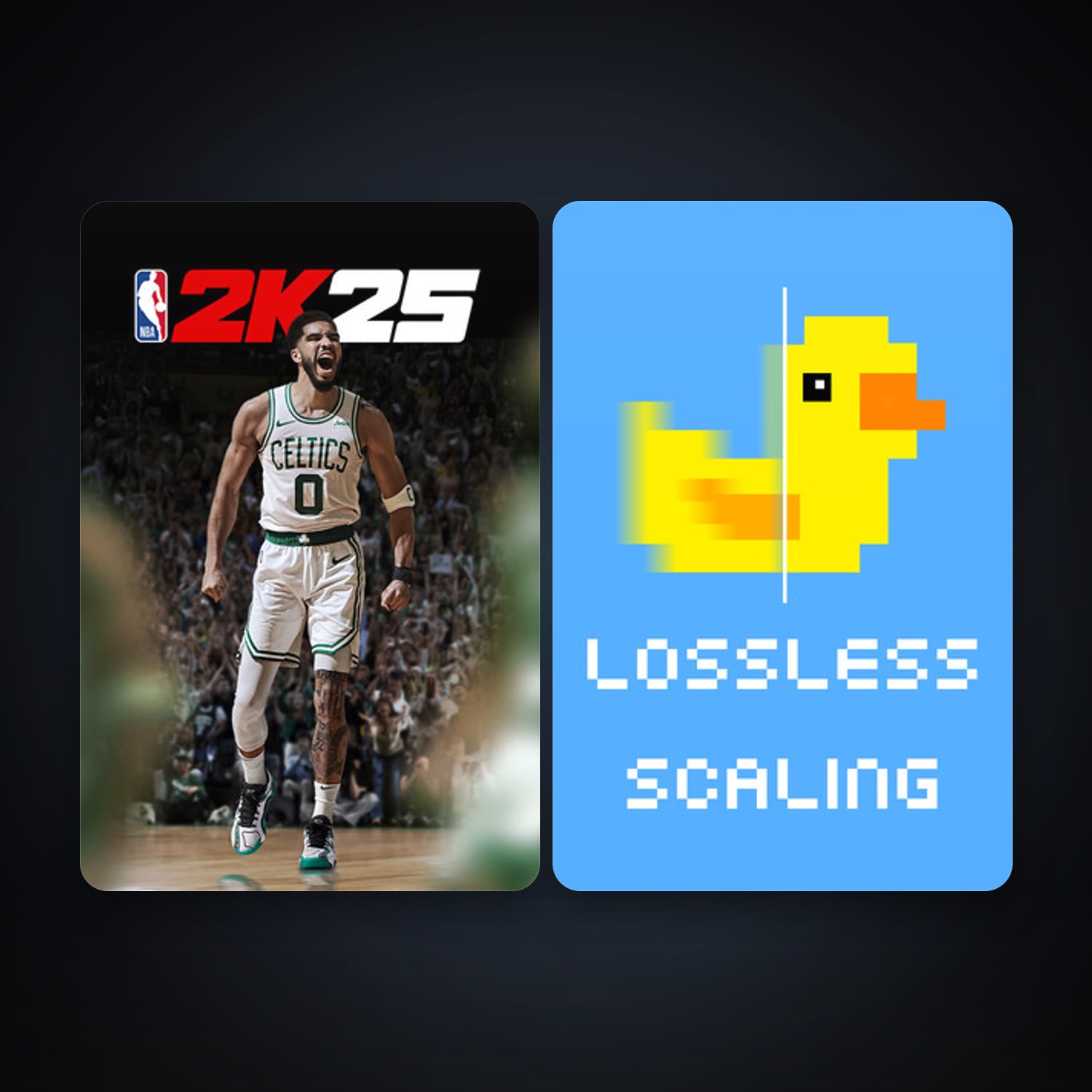 Lossless Scaling + NBA 2K25, 3 games, clean — HabibiAccounts