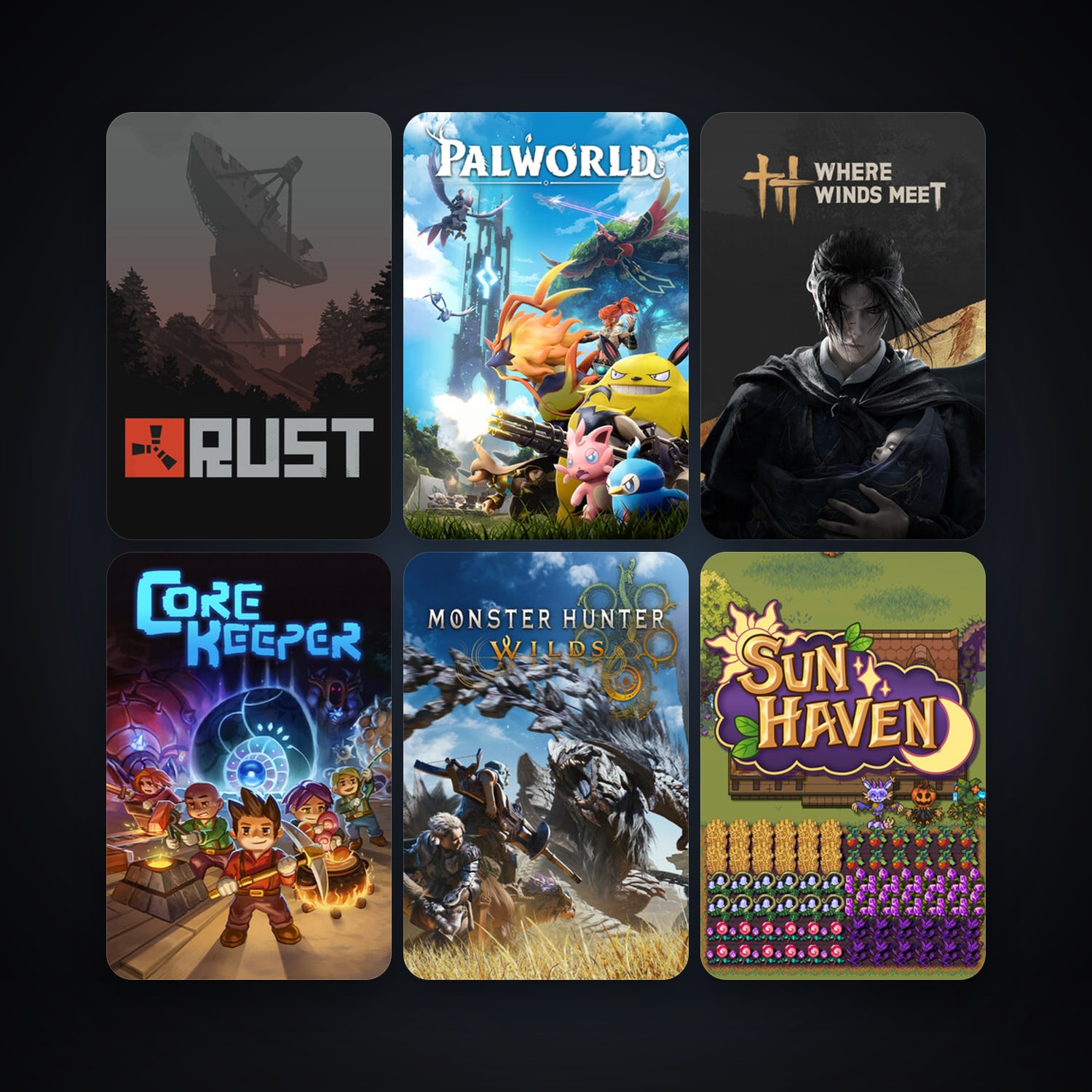 Rust + Sun Haven, 72 games, clean — HabibiAccounts