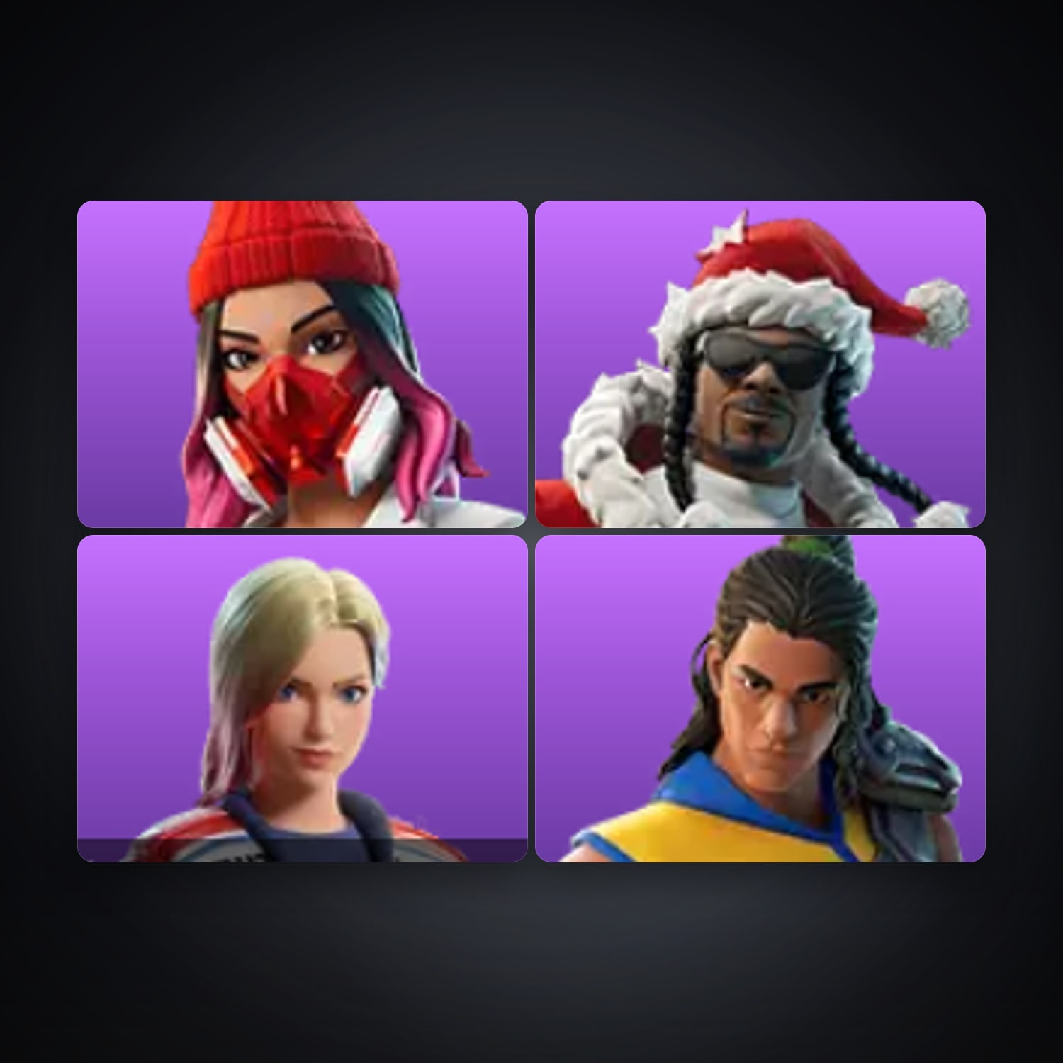 Fortnite account with Yulejacket & Santa Dogg — 4 skins — 800 V-Bucks — lvl 280 — HabibiAccounts