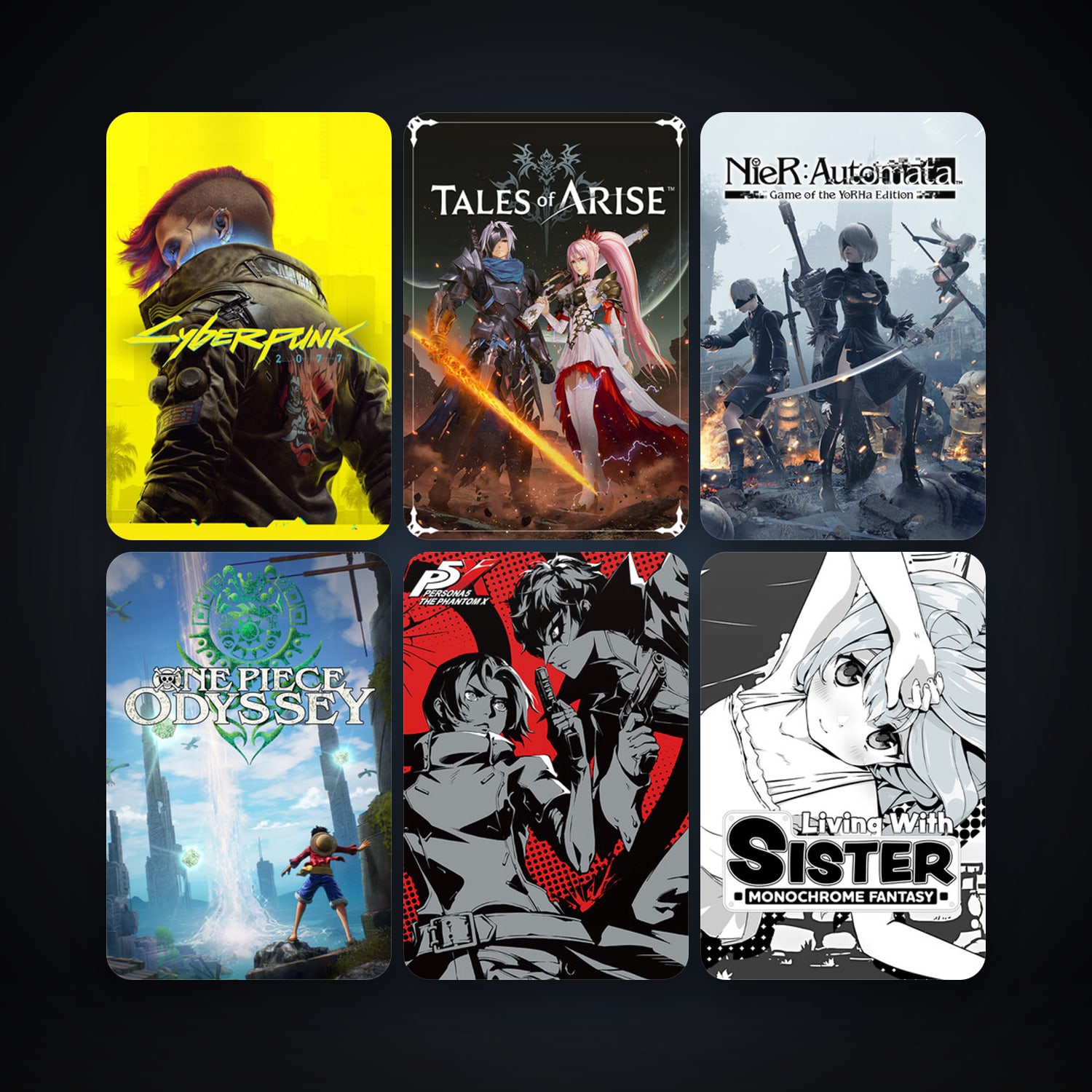 NieR:Automata + Tales of Arise, 13 games, clean — HabibiAccounts