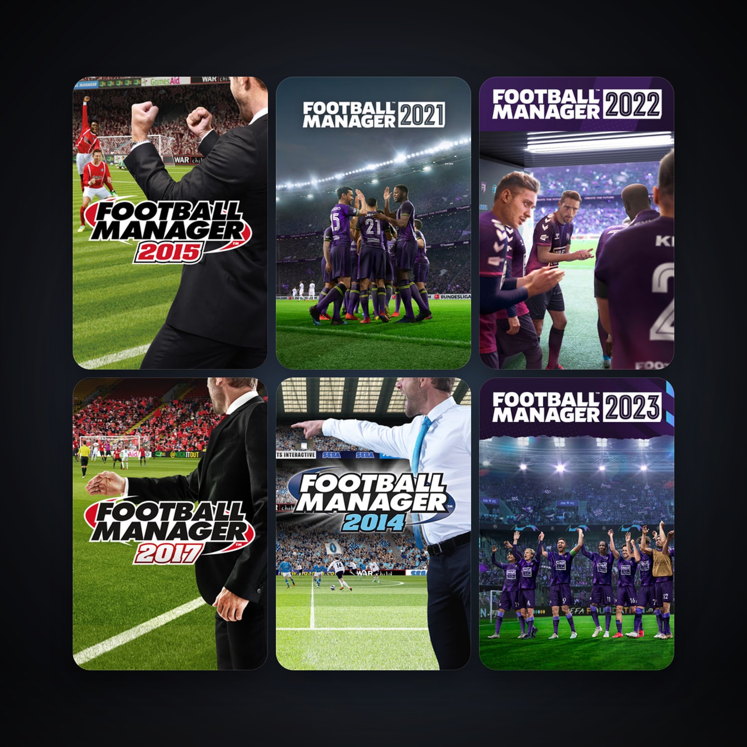 Football Manager 2014 + Football Manager 2015, 25 games, clean — HabibiAccounts