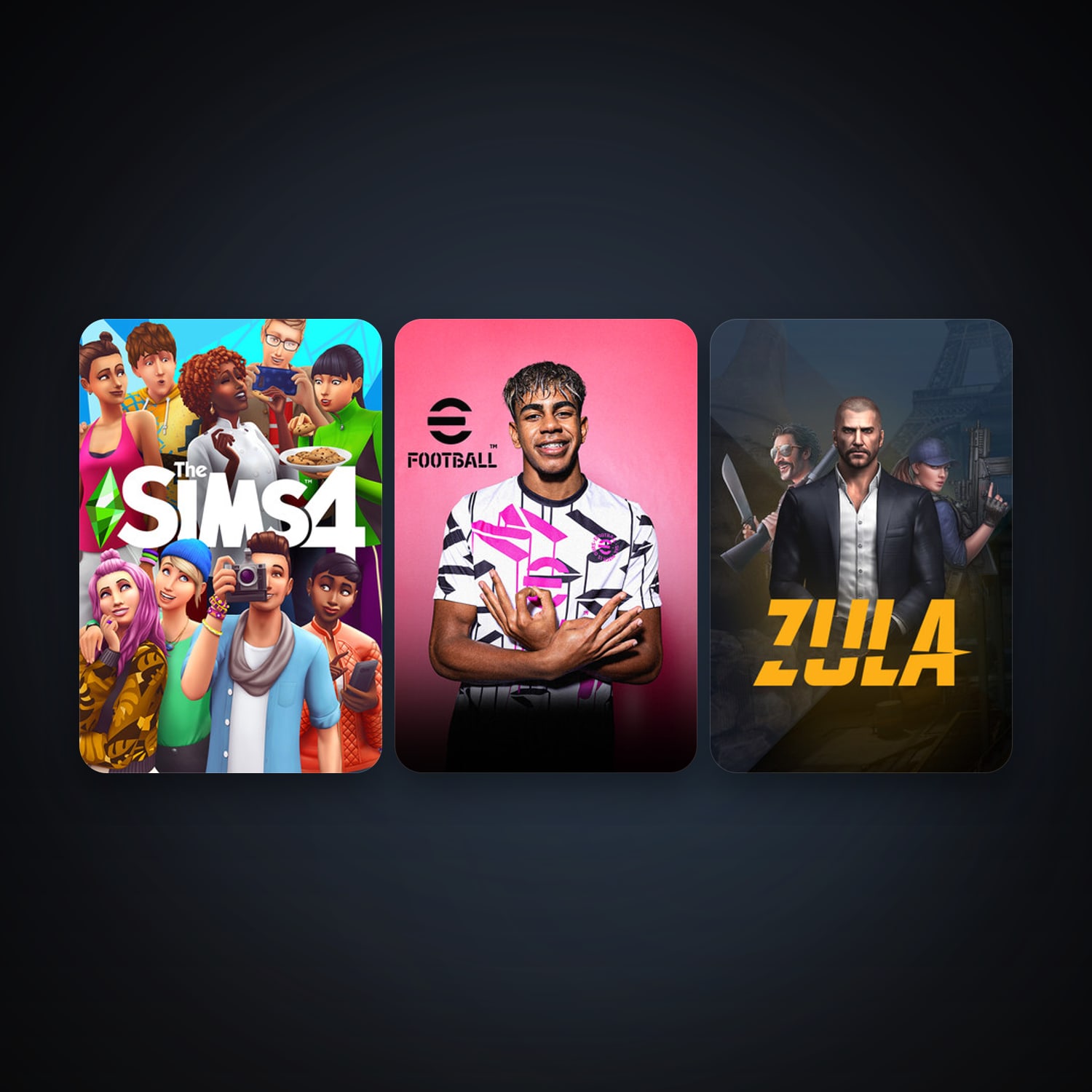 Zula Global + The Sims 4, 7 games, clean — HabibiAccounts