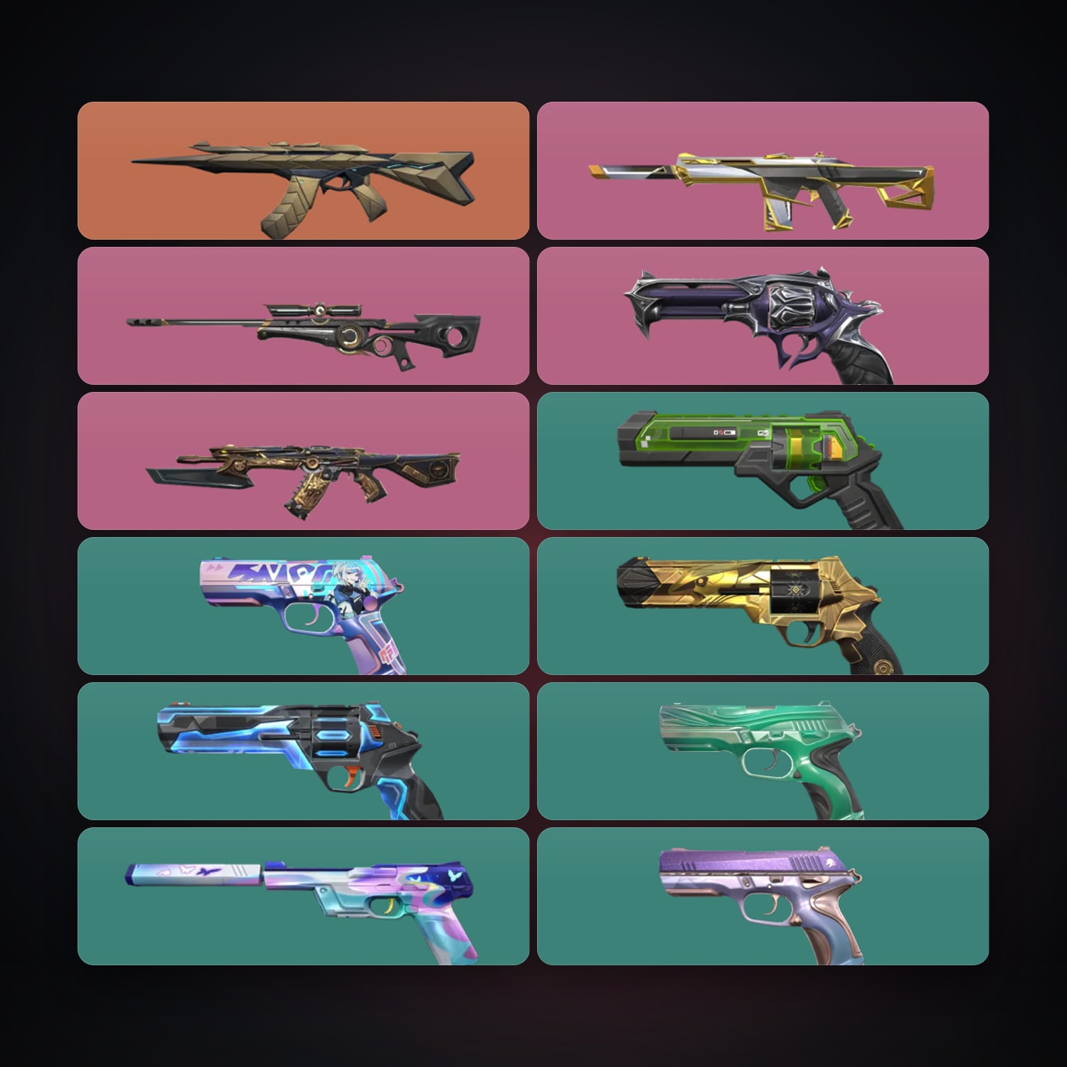 EU Gold 1 locker — 13 skins, lvl 217 — HabibiAccounts