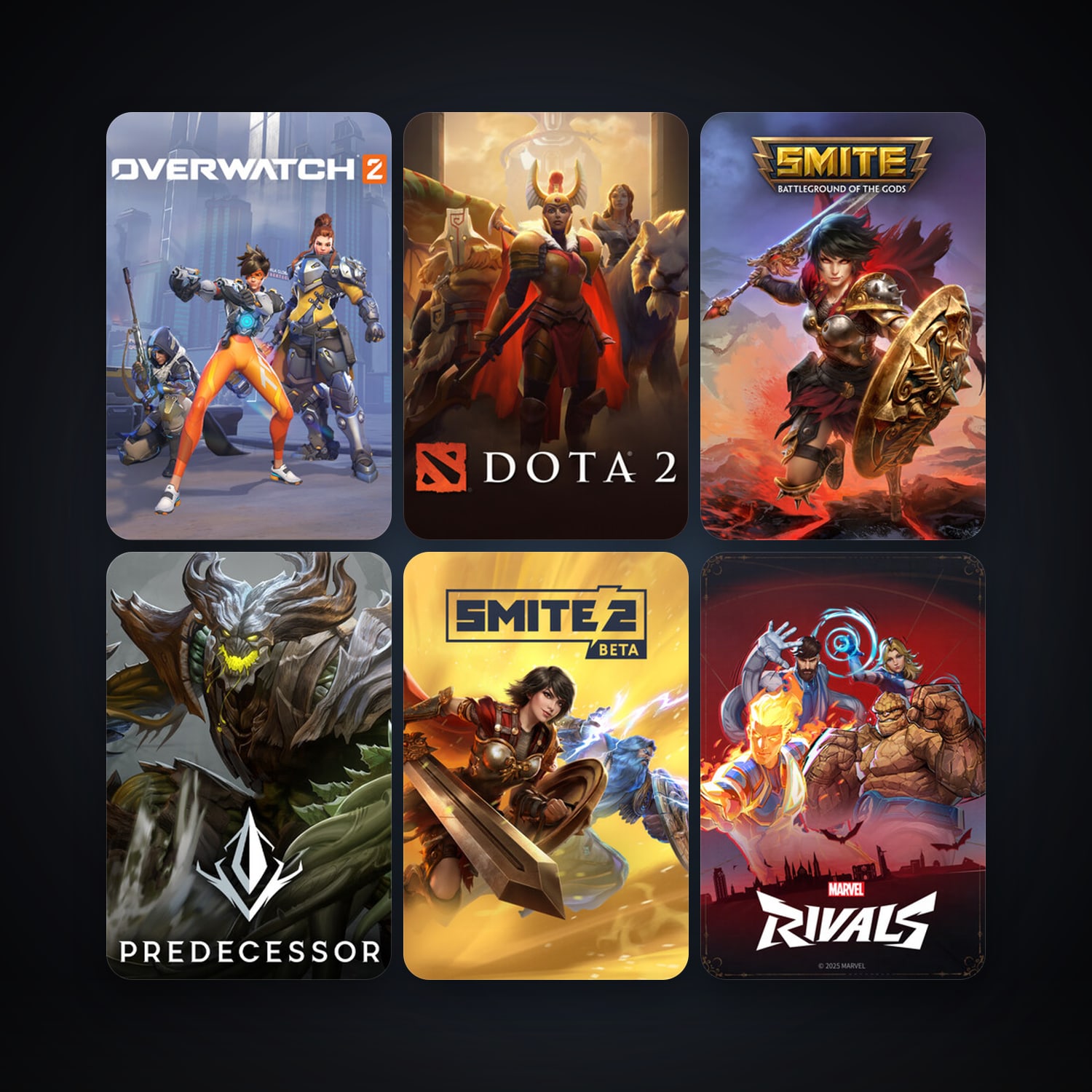 Dota 2 + SMITE, 9 games, clean — HabibiAccounts