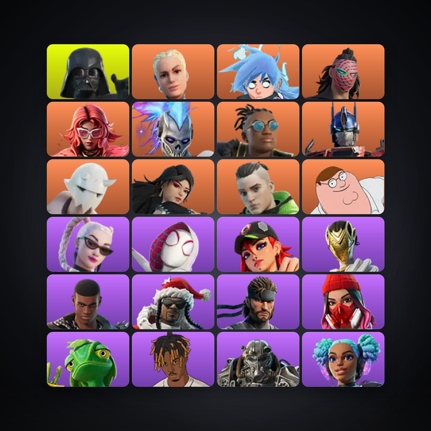 Fortnite account with Darth Vader & Paradigm (Reality-659) — 103 skins — 400 V-Bucks — lvl 1802 — HabibiAccounts