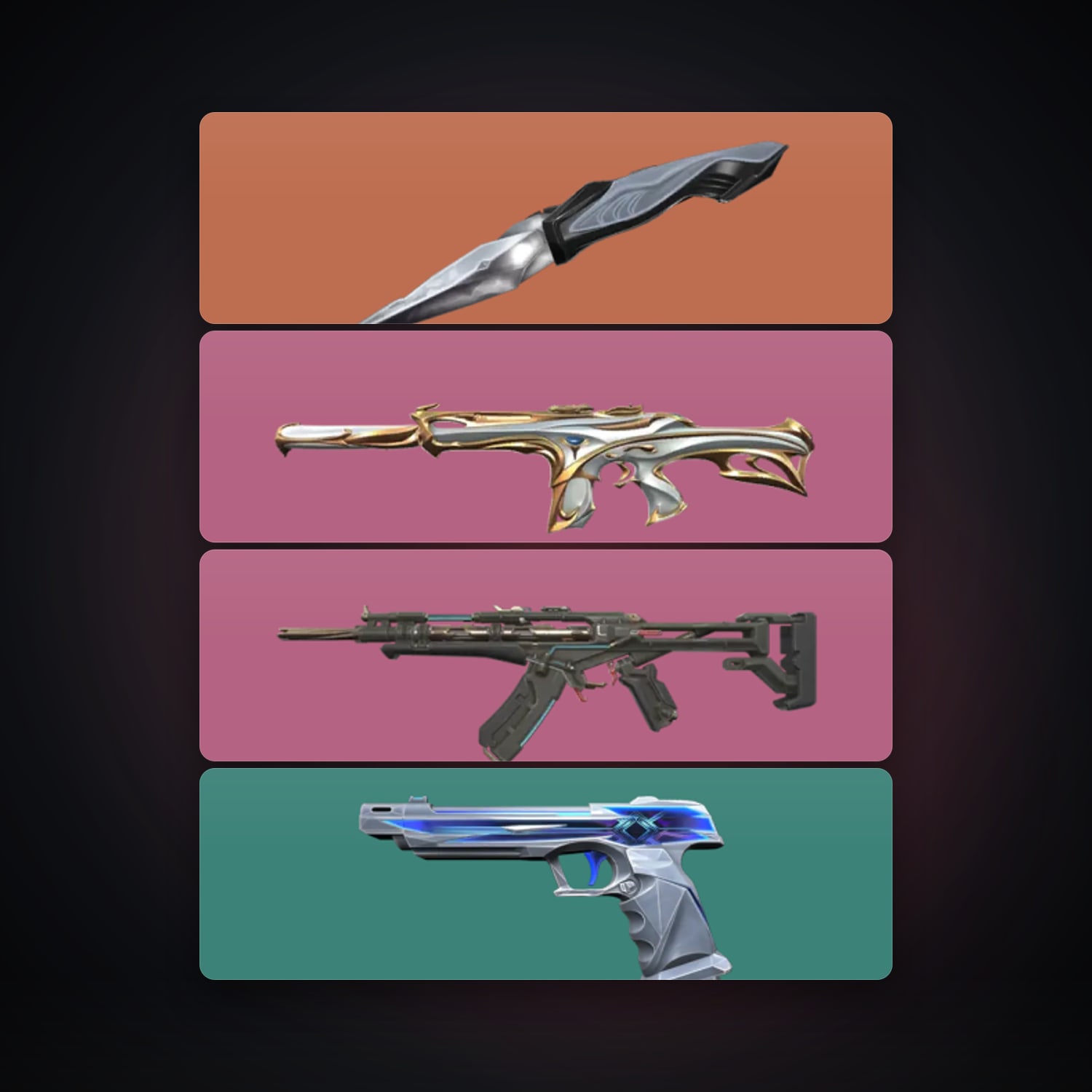 Valorant account: EU Bronze 2 locker — 1 knife, 4 skins, lvl 33 — HabibiAccounts