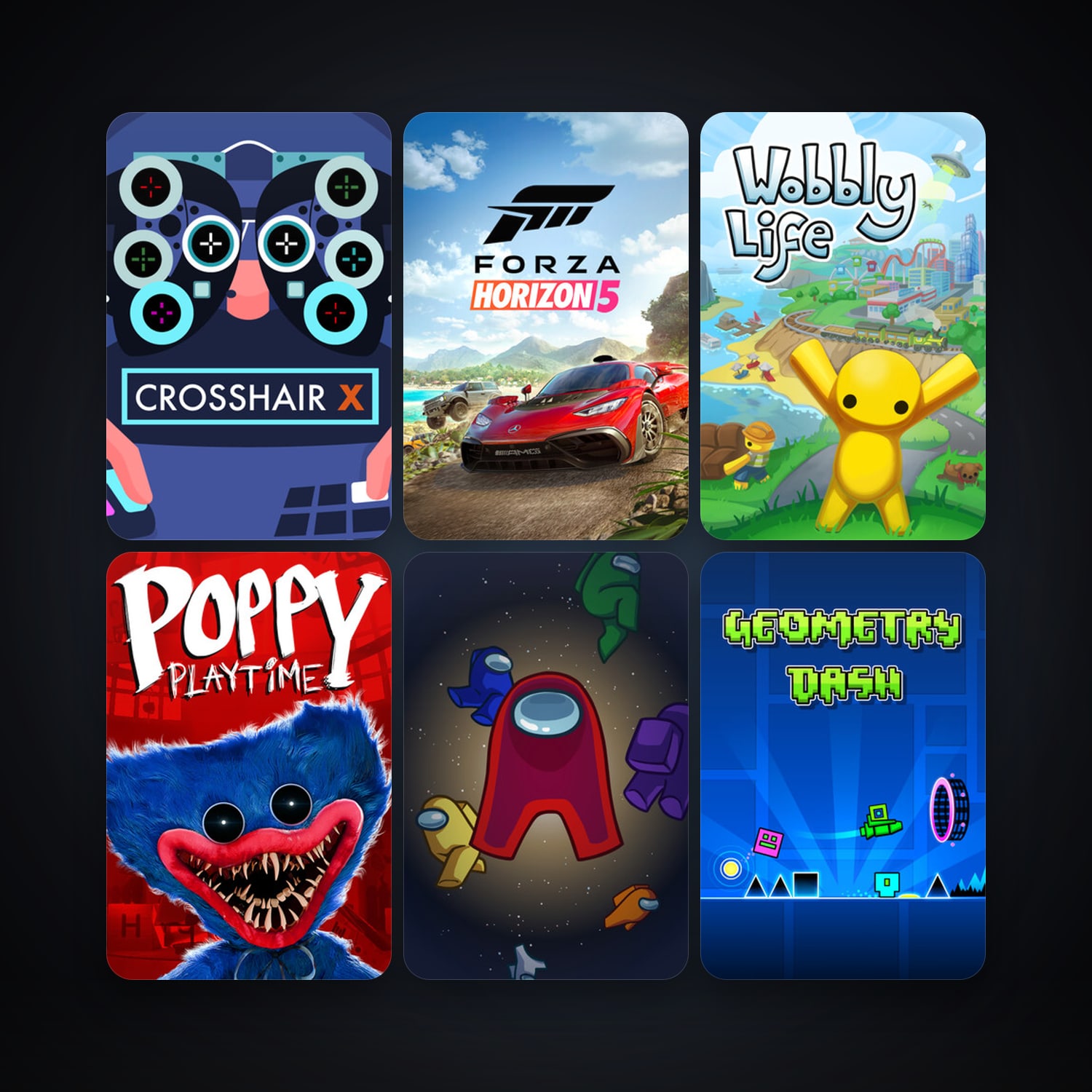 Geometry Dash + Among Us, 20 games, clean — HabibiAccounts