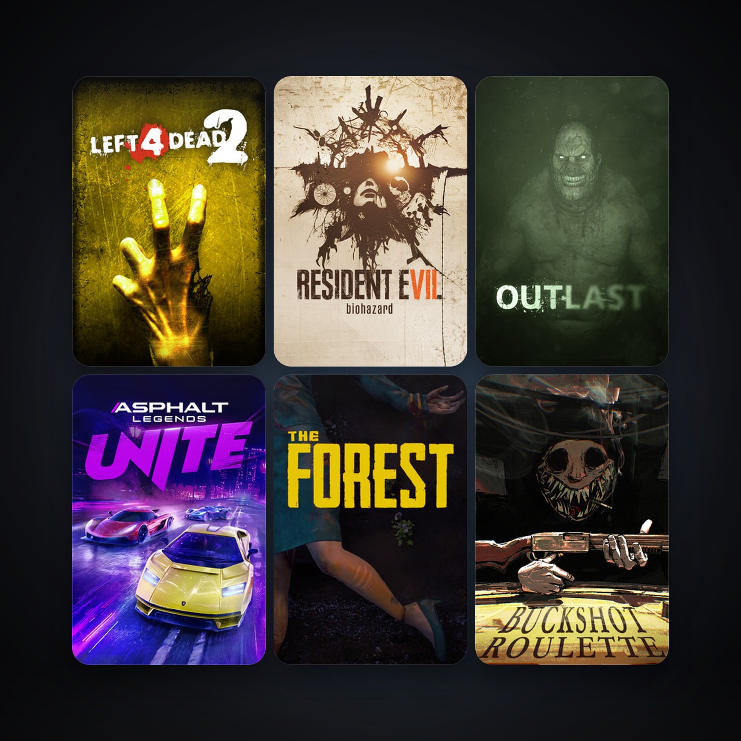 Left 4 Dead + Left 4 Dead 2, 12 games, clean — HabibiAccounts