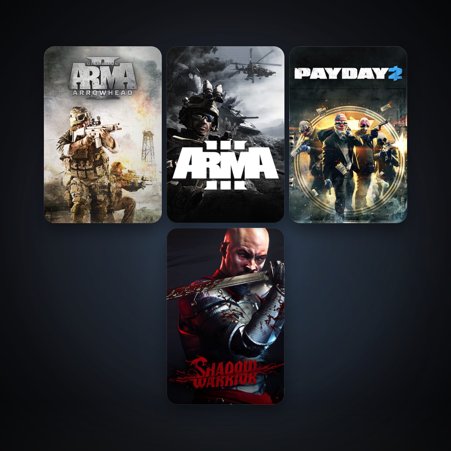Arma 2: Operation Arrowhead + Arma 3, 8 games, clean — HabibiAccounts
