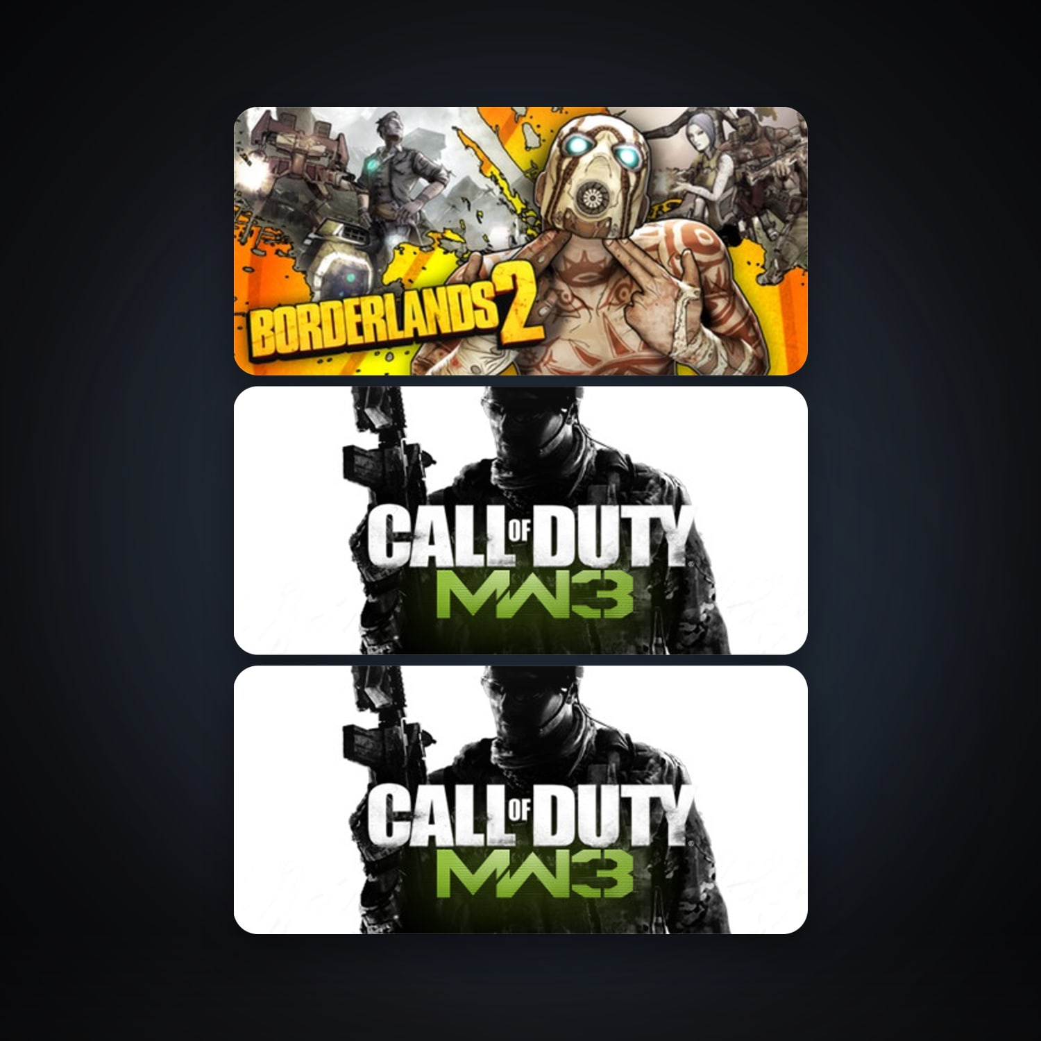 Call of Duty: Modern Warfare 3 (2011) + Call of Duty: Modern Warfare 3 - Multiplayer, 3 games, clean — HabibiAccounts