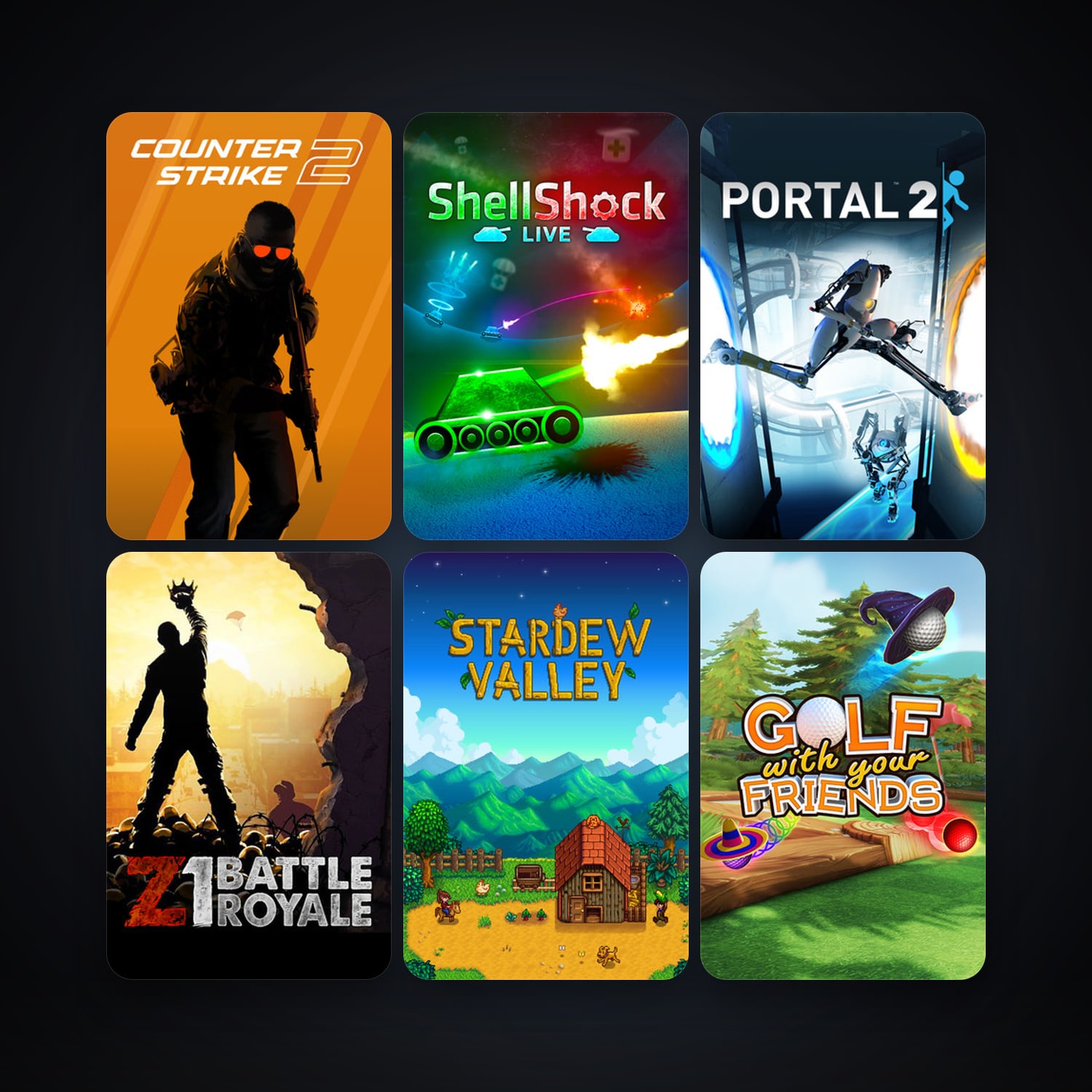Portal 2 + CS2 Prime, 102 games, Steam 16, clean — HabibiAccounts