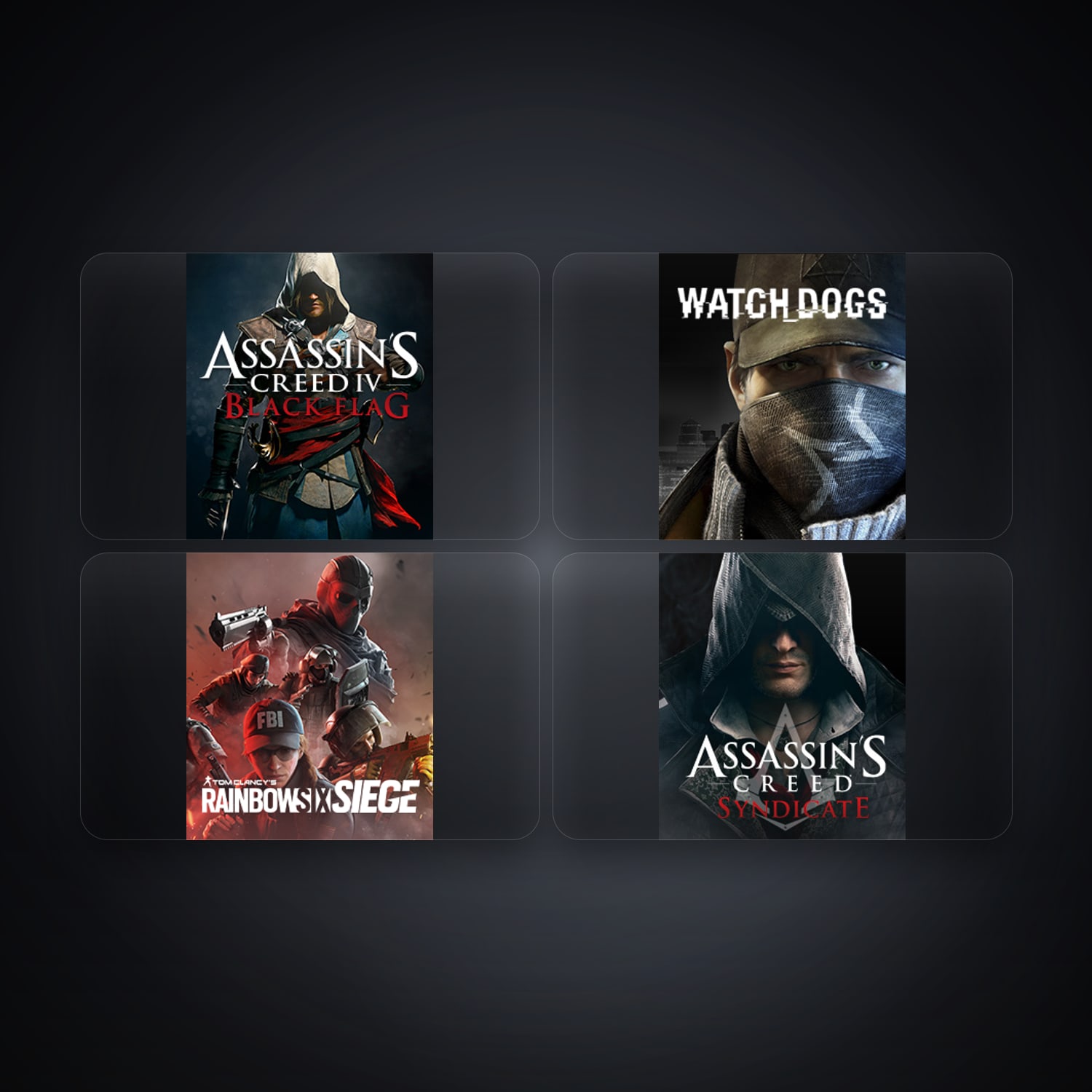 هالحساب يوبيسوفت فيه Assassin’s Creed IV Black Flag وWatch_Dogs، TH، 4 ألعاب — HabibiAccounts