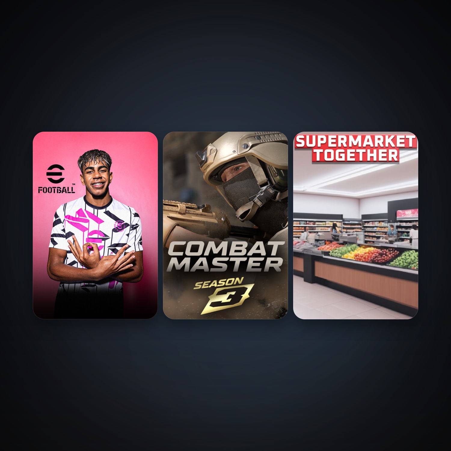 eFootball 2024 + Combat Master: Season 1, 6 games, clean — HabibiAccounts