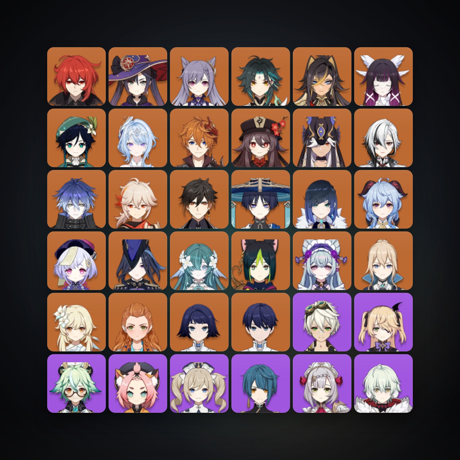 Genshin Impact | AR 59 | 72 Chars | 24× 5★ — Genshin / miHoYo Account — HabibiAccounts
