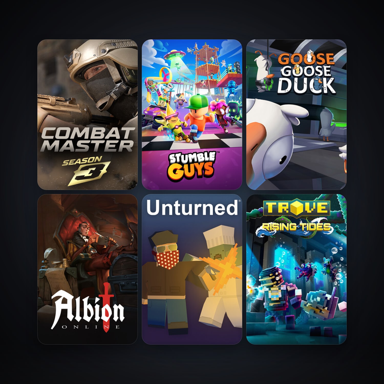 Trove + Unturned, 19 games, clean — HabibiAccounts