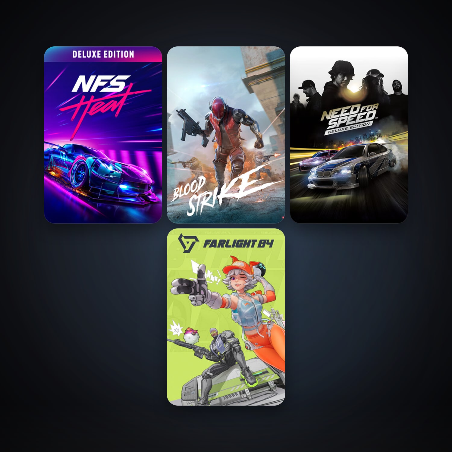 Need for Speed Heat + Need for Speed, 5 games, clean — HabibiAccounts