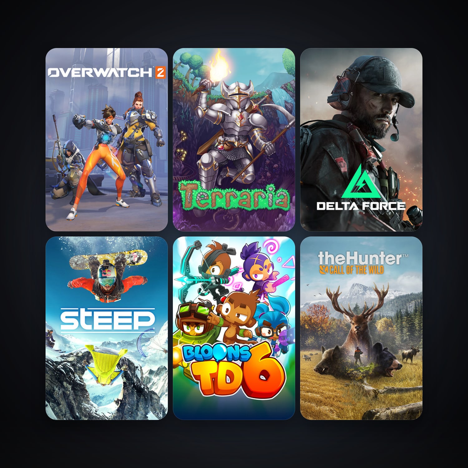 Terraria + Steep, 16 games, clean — HabibiAccounts