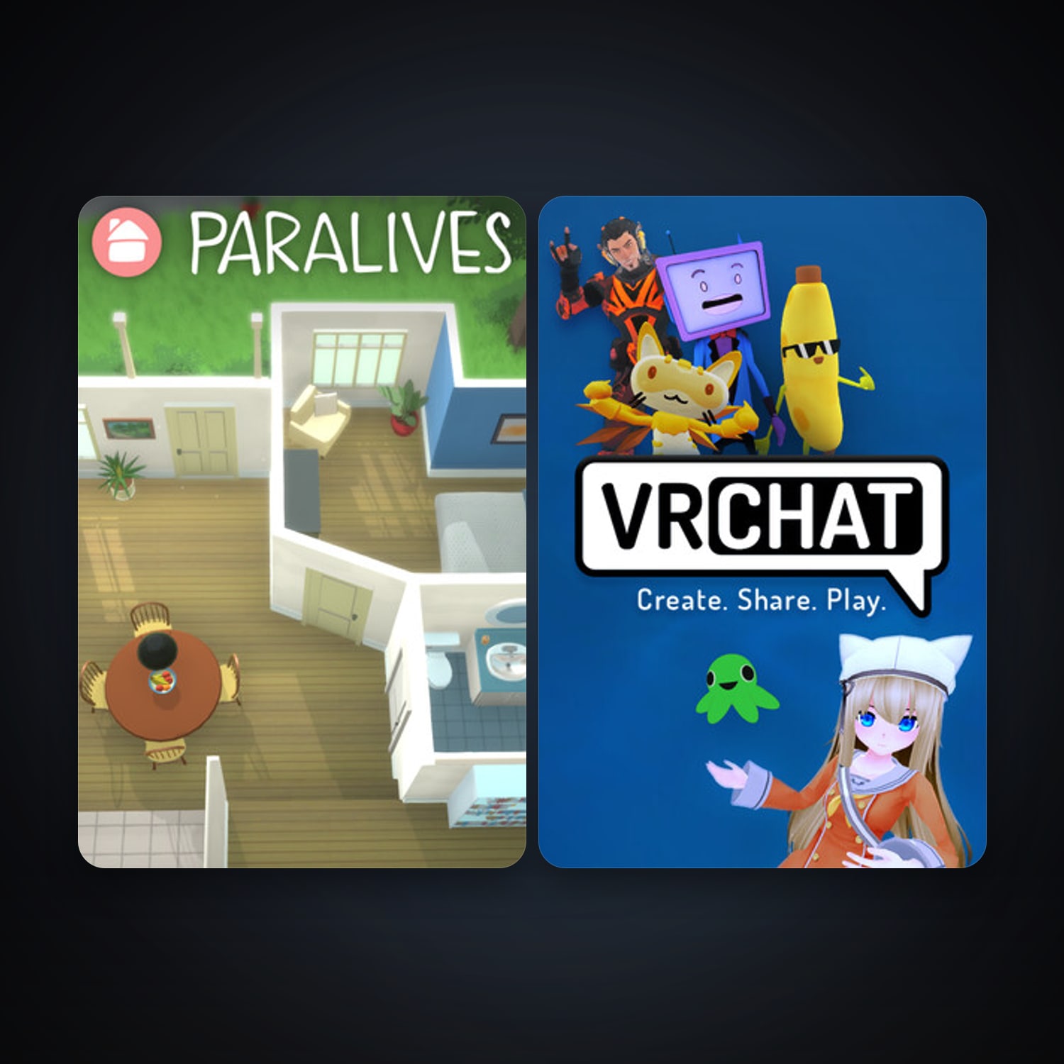 VRChat + Paralives, 3 games, clean — HabibiAccounts