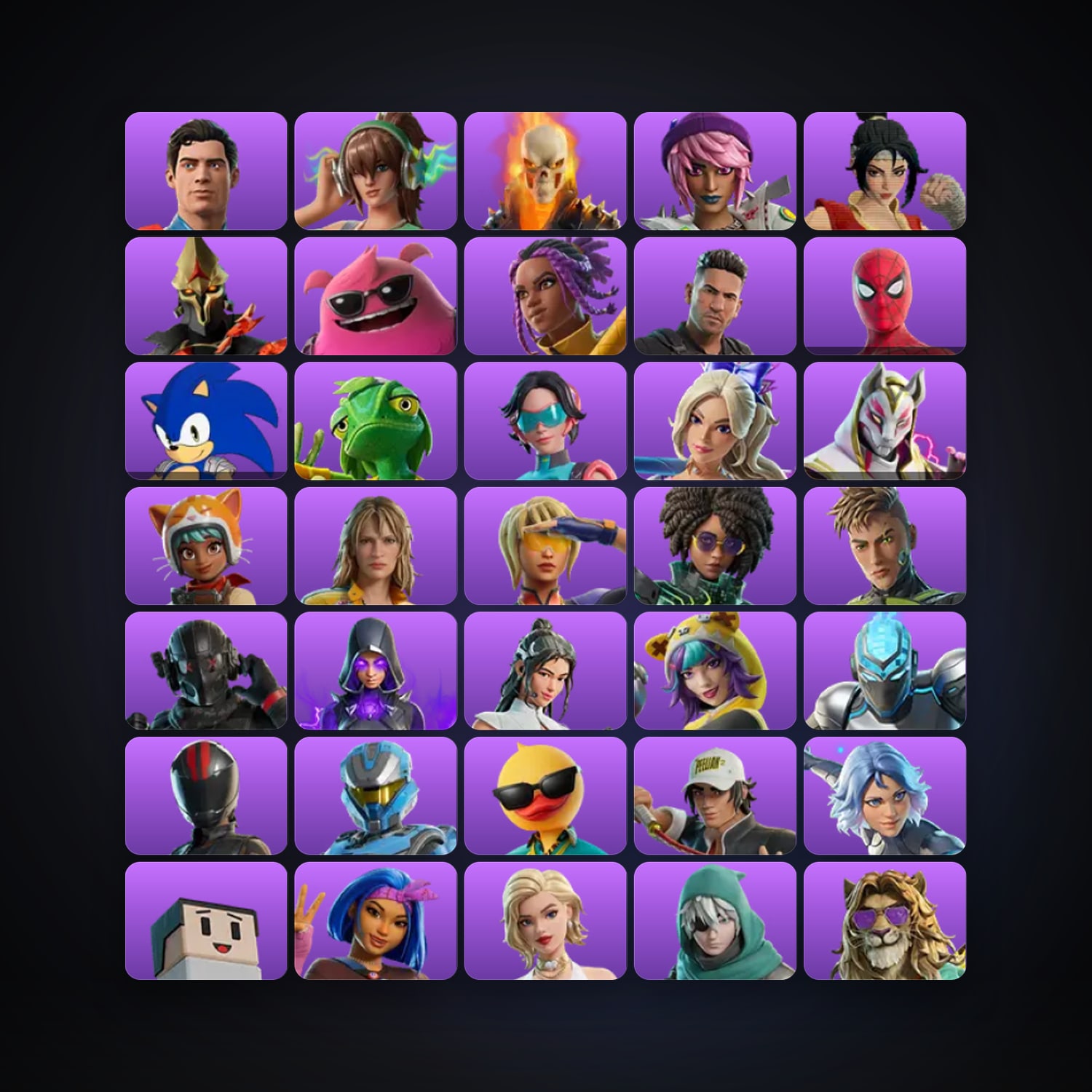 Fortnite account with Superman & Heatwave PJ — 64 skins — 600 V-Bucks — lvl 1089 — HabibiAccounts