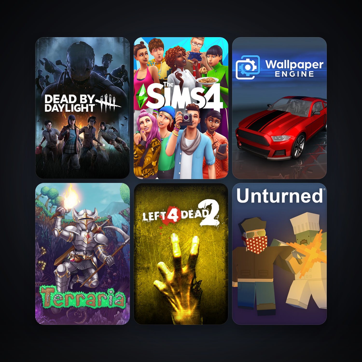 Left 4 Dead 2 + Terraria, 9 games, clean — HabibiAccounts