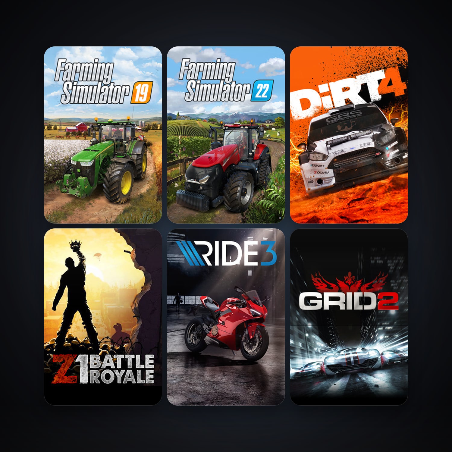 Steam account: GRID 2 + DiRT 4, 10 games, clean — level 5 — HabibiAccounts
