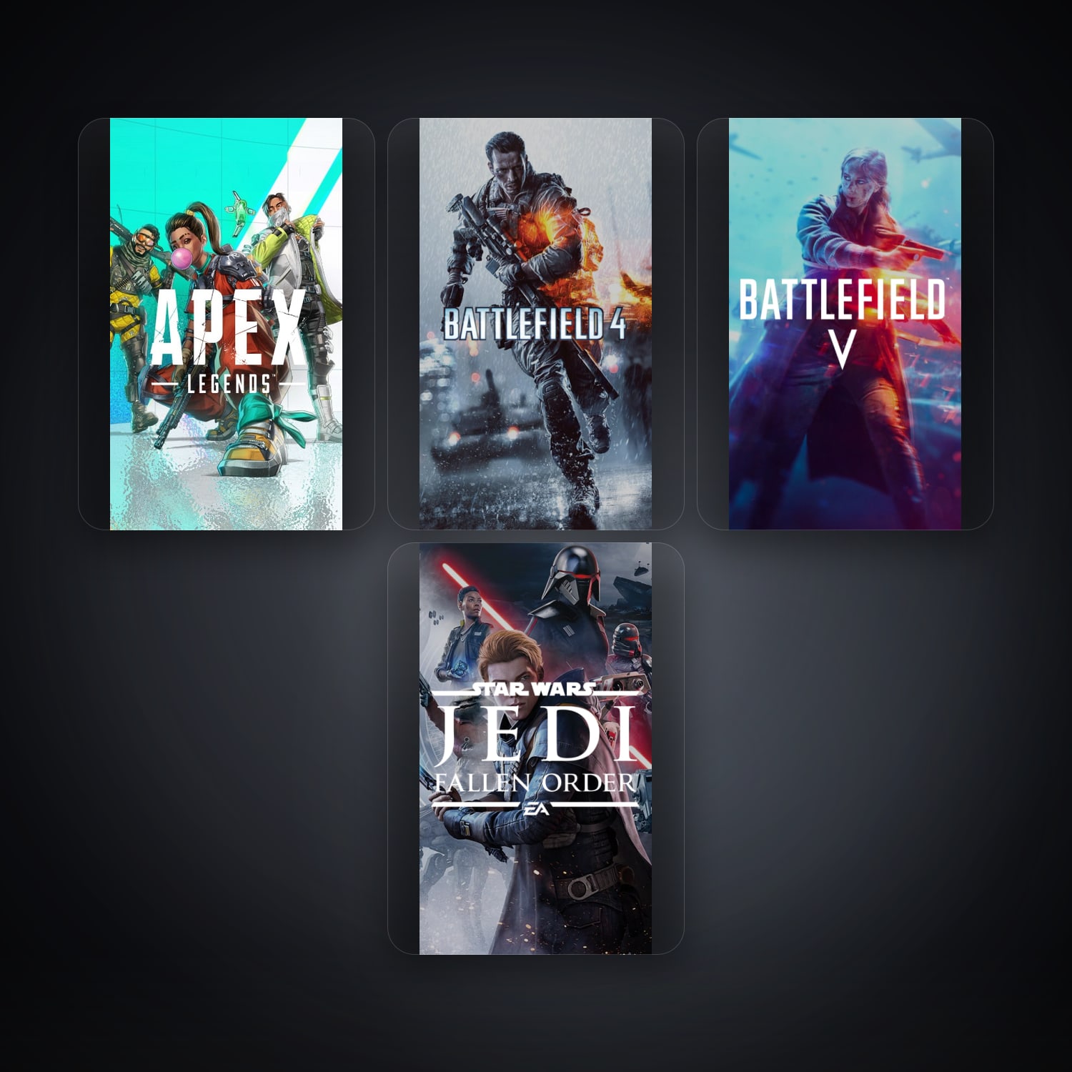 EA Apex Legends + Battlefield 4 — PL — 4 games — HabibiAccounts