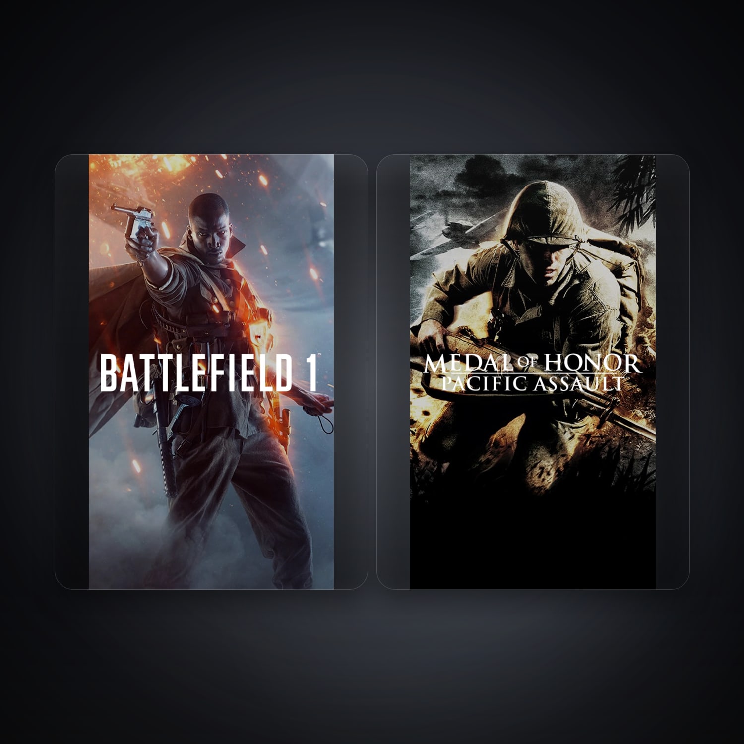 EA Battlefield 1 + Medal of Honor Pacific Assault — DE — HabibiAccounts