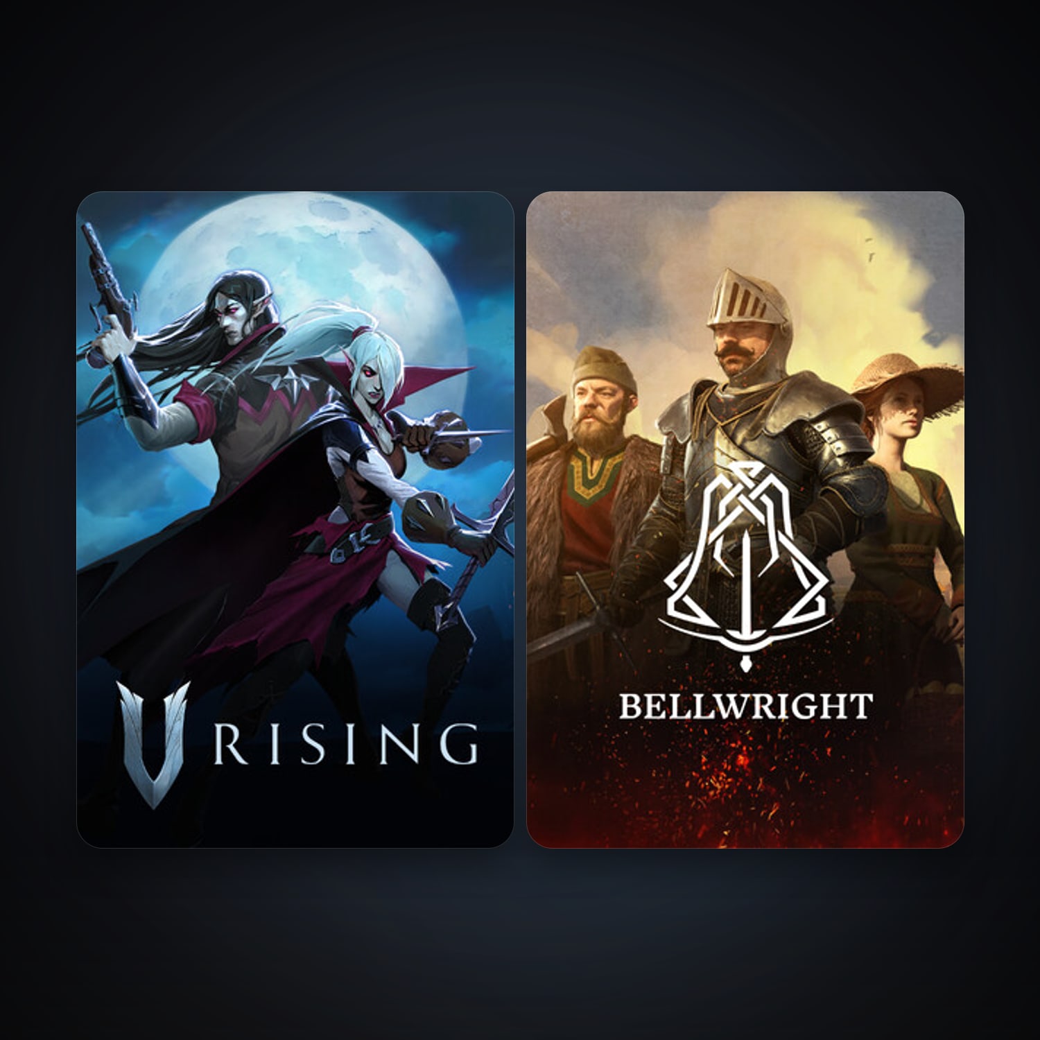 V Rising + Bellwright, 2 games, clean — HabibiAccounts