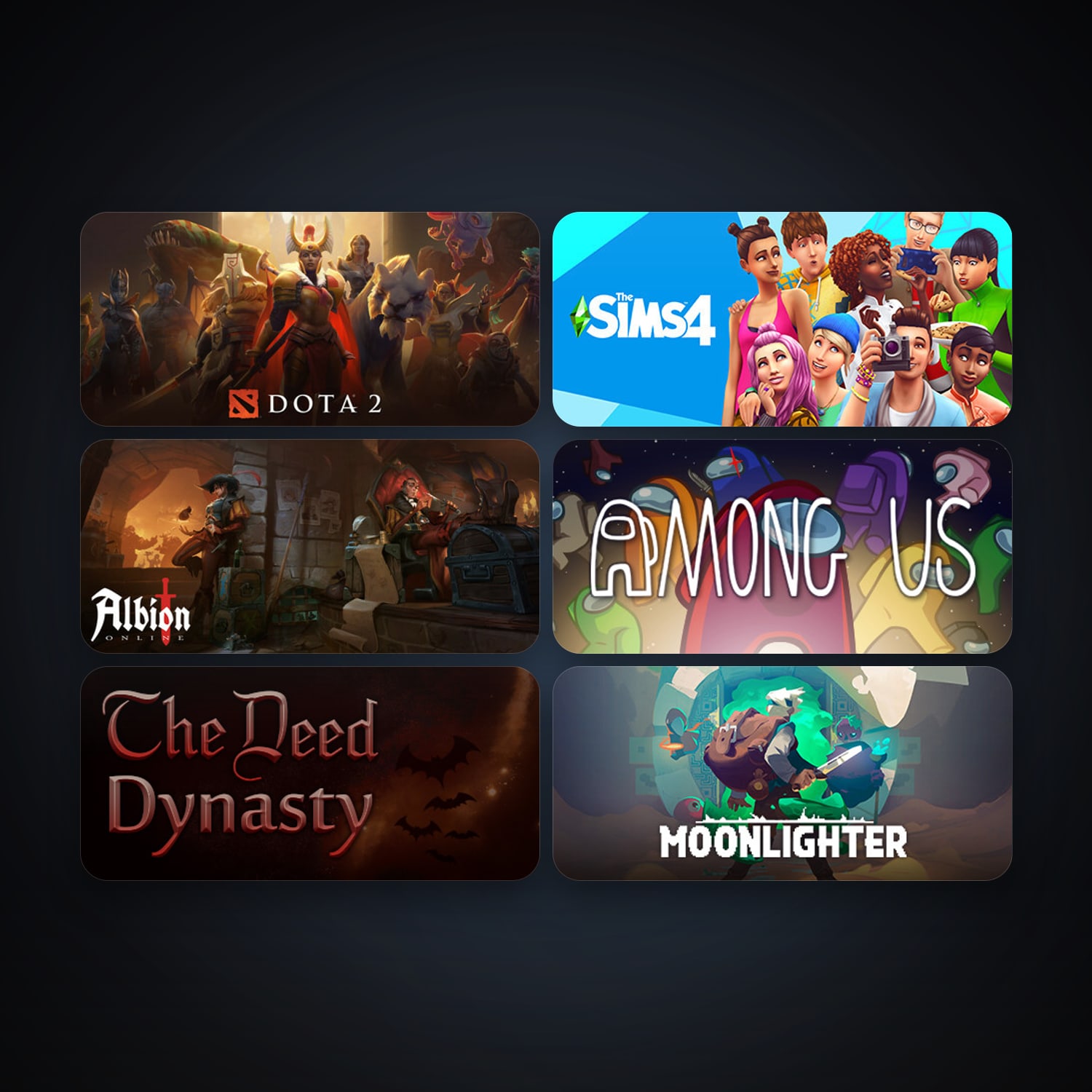 Dota 2 + The Deed: Dynasty, 8 games, clean — HabibiAccounts