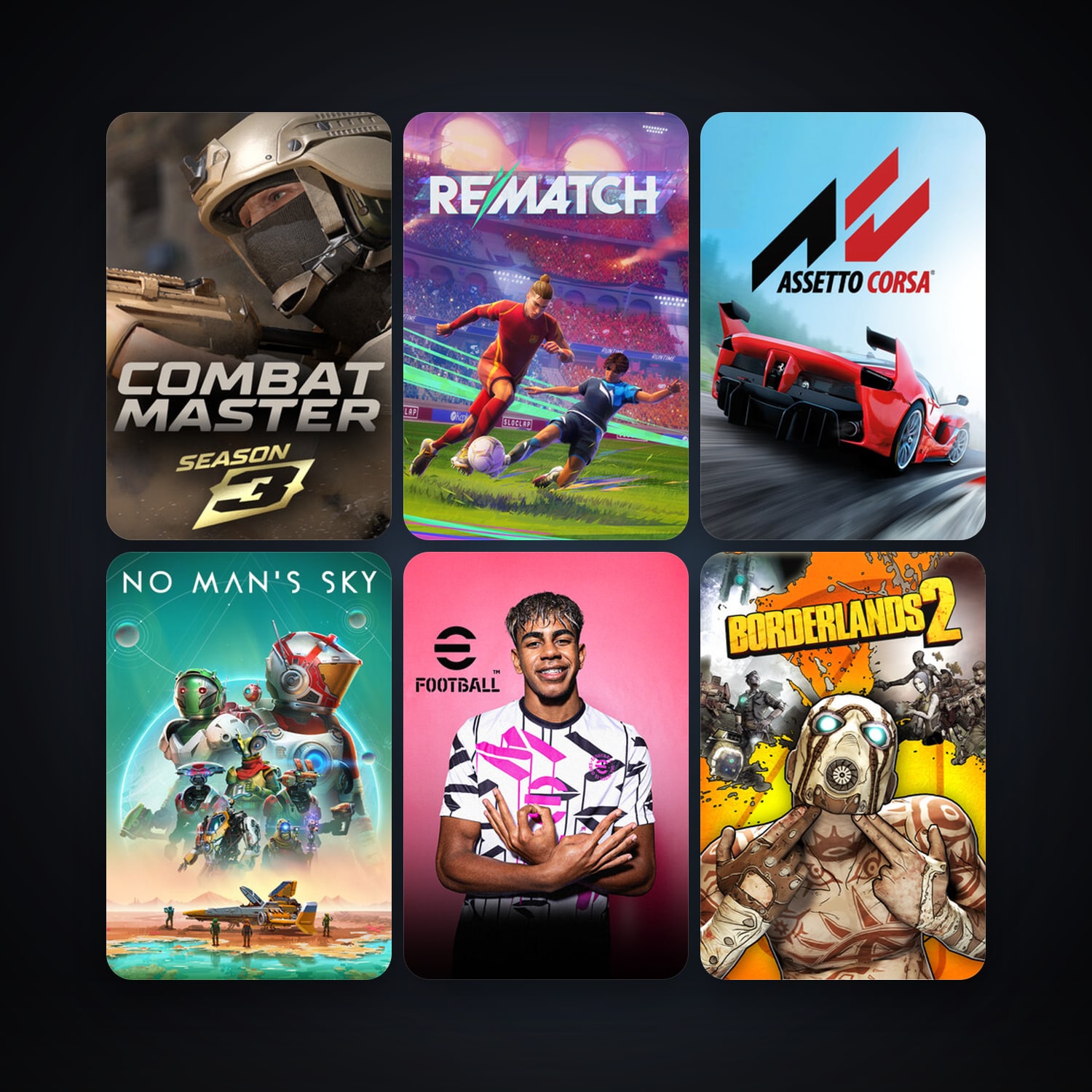 Free CS2 (No Prime) + Borderlands 2, 64 games, clean — HabibiAccounts