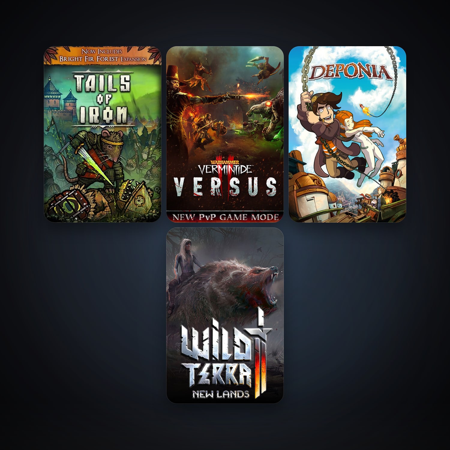 Deponia + Warhammer: Vermintide 2, 5 games, clean — HabibiAccounts