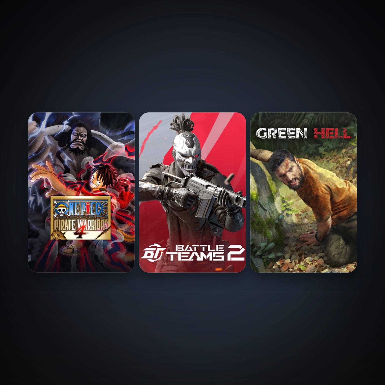 Green Hell + ONE PIECE: PIRATE WARRIORS 4, 7 games, clean — HabibiAccounts