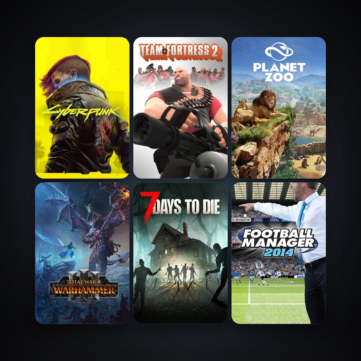 Team Fortress 2 + Football Manager 2014, 61 games, Steam 10, clean — HabibiAccounts