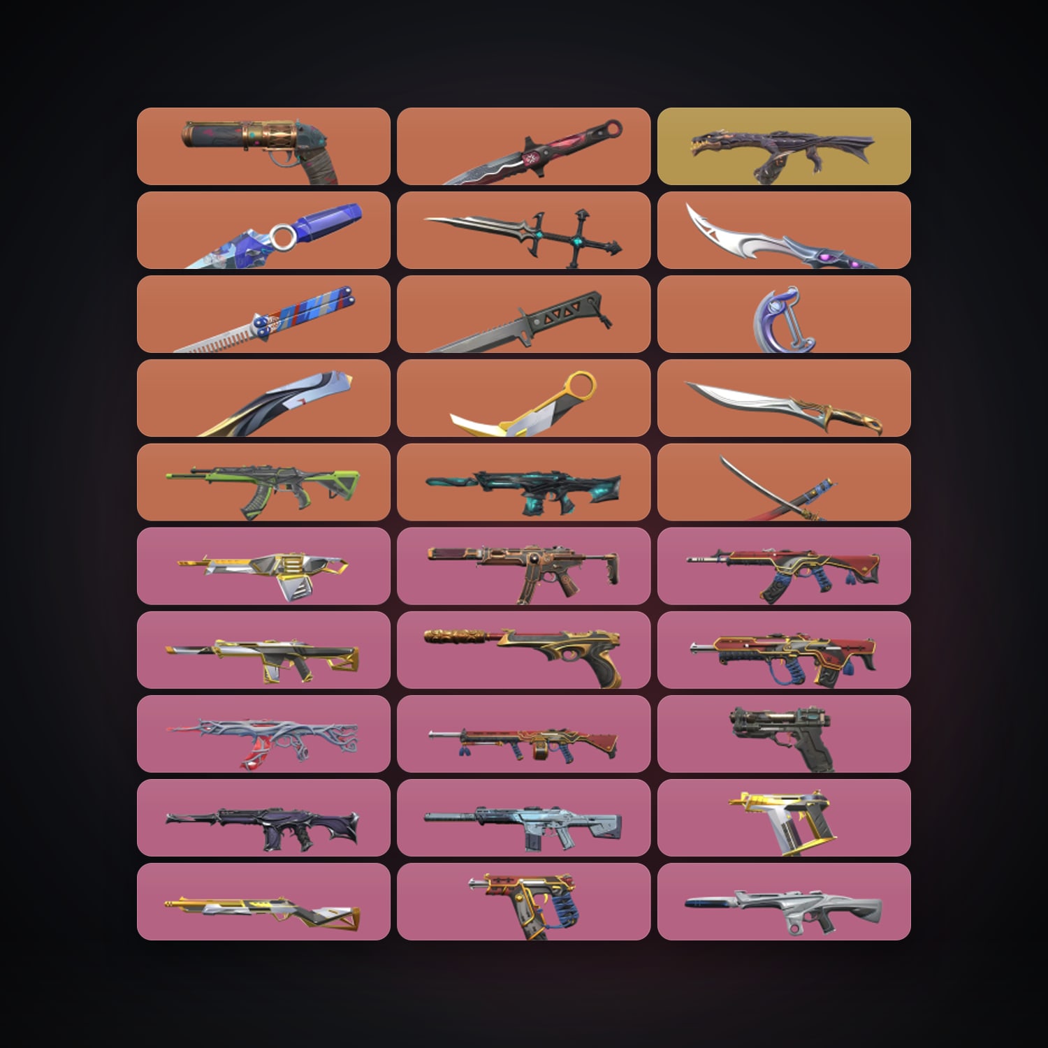 AP Gold 2 locker — 11 knives, 101 skins, lvl 507 — HabibiAccounts