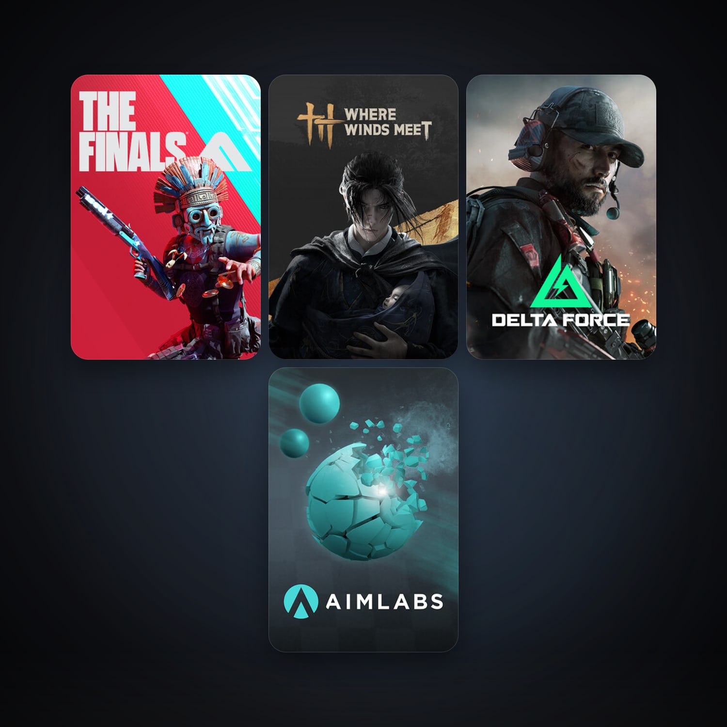 Aimlabs + THE FINALS, 7 games, clean — HabibiAccounts