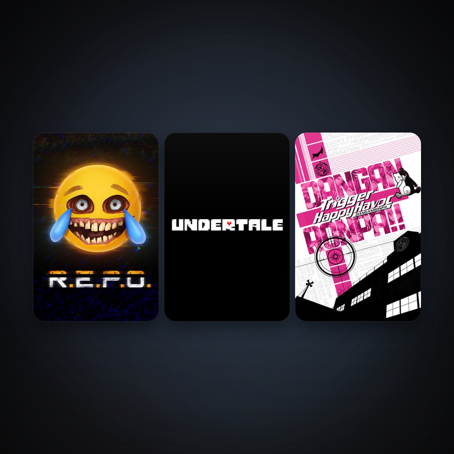 Undertale + Danganronpa: Trigger Happy Havoc, 7 games, clean — HabibiAccounts