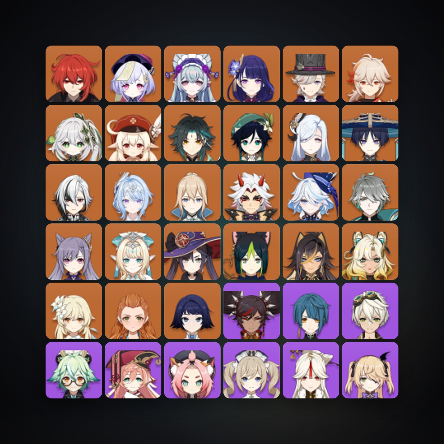 Genshin Impact | AR 57 | 69 Chars | 24× 5★ — HabibiAccounts