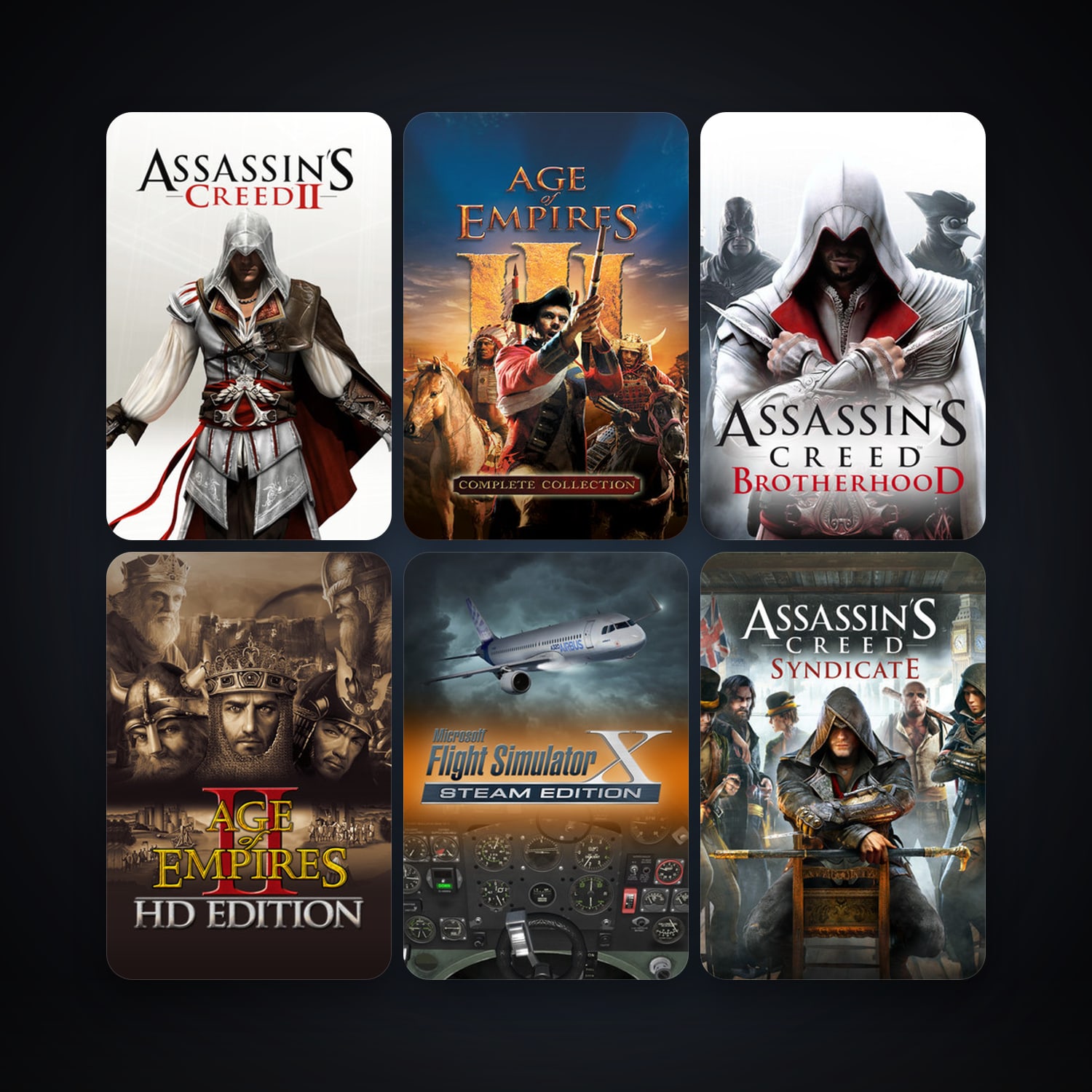 Steam account: Assassin's Creed: Director's Cut Edition + Assassin's Creed 2 Deluxe Edition, 19 games, clean — HabibiAccounts