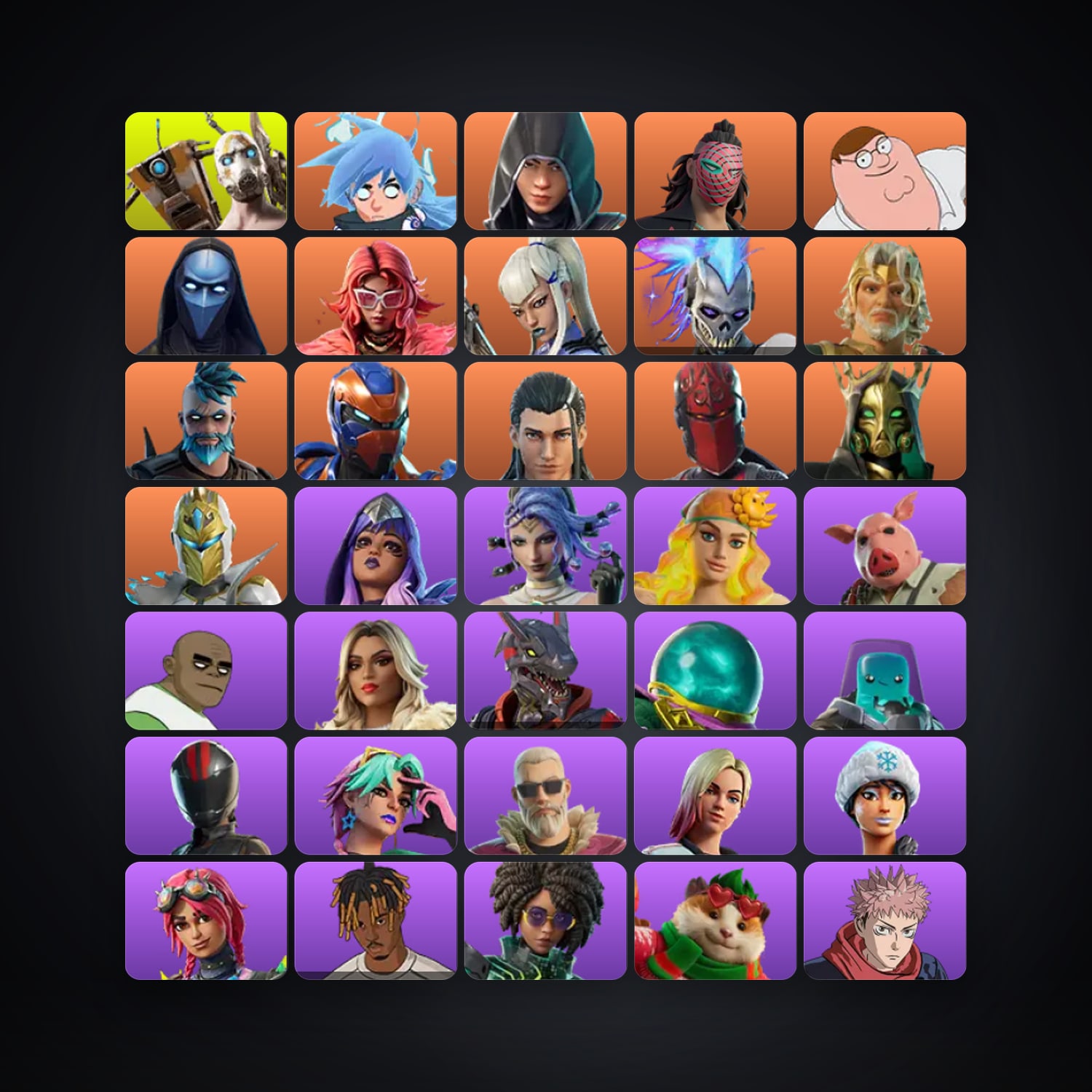 Fortnite account with Renegade Raider & Skull Trooper — 254 skins — 1.1K V-Bucks — lvl 2118 — HabibiAccounts