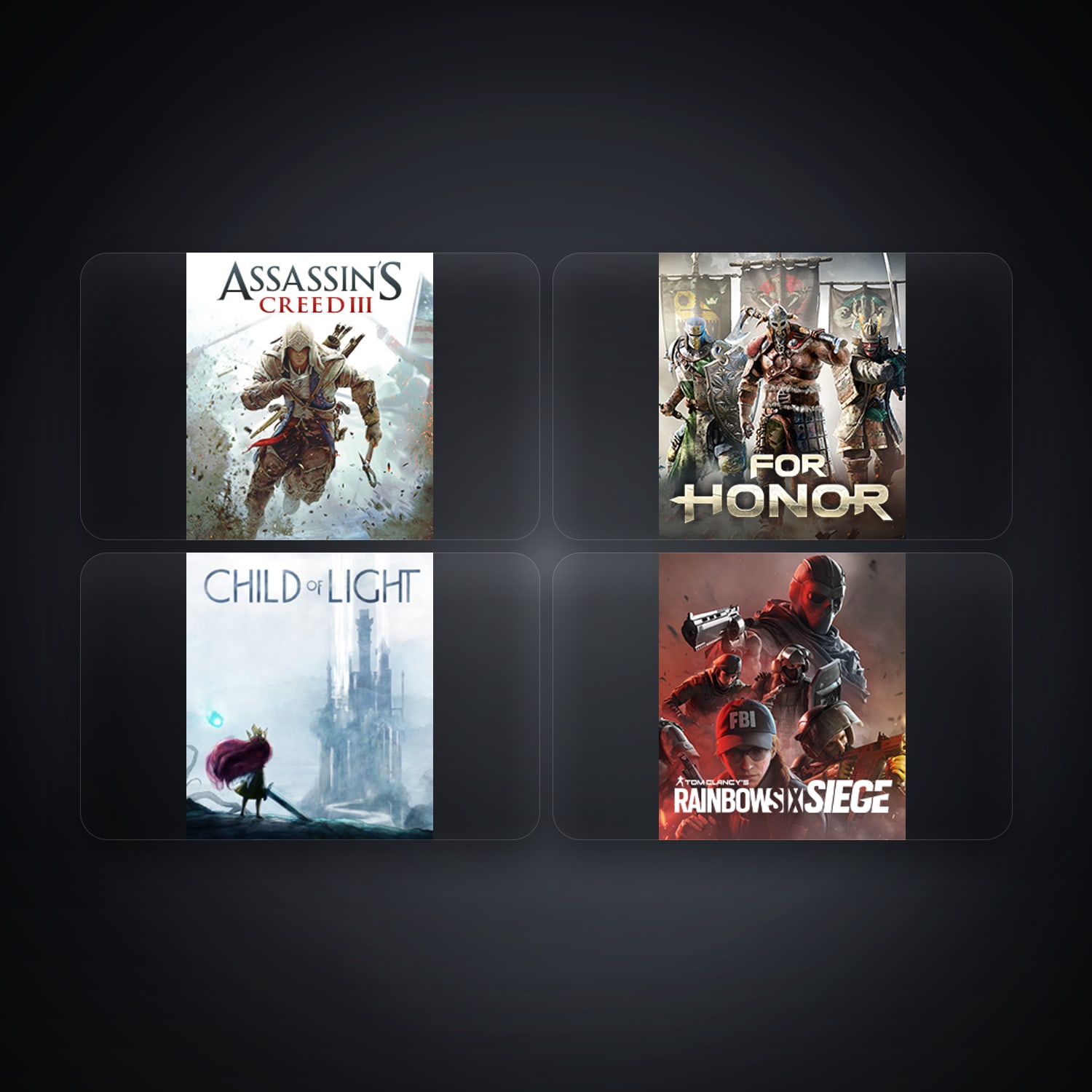 Ubisoft Assassin's Creed III + For Honor — BR — 4 games — HabibiAccounts