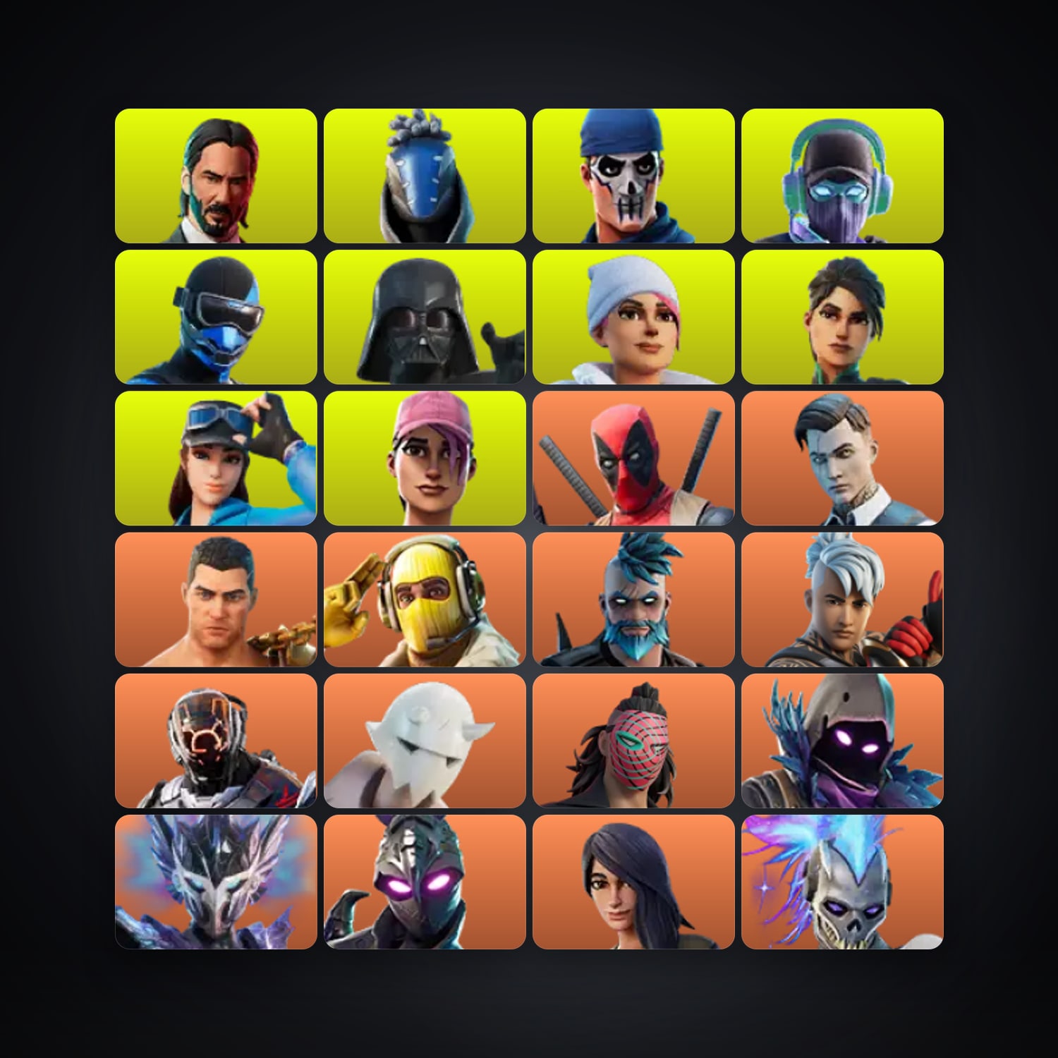 Fortnite account with Raven & Midas — 197 skins — 350 V-Bucks — lvl 2613 — HabibiAccounts