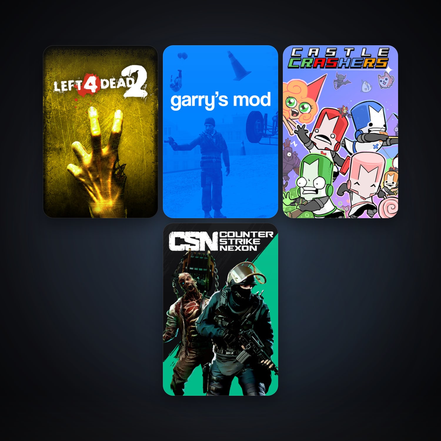 Left 4 Dead 2 + Garry's Mod, 10 games, clean — HabibiAccounts