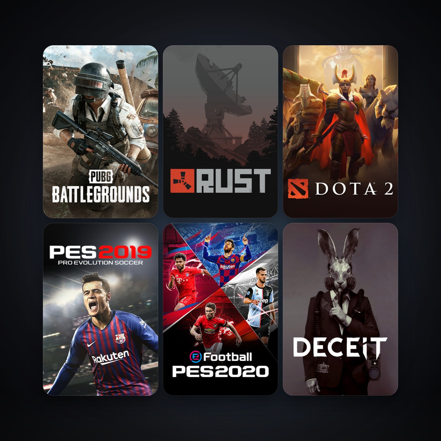 Dota 2 + Rust, 12 games, clean — HabibiAccounts