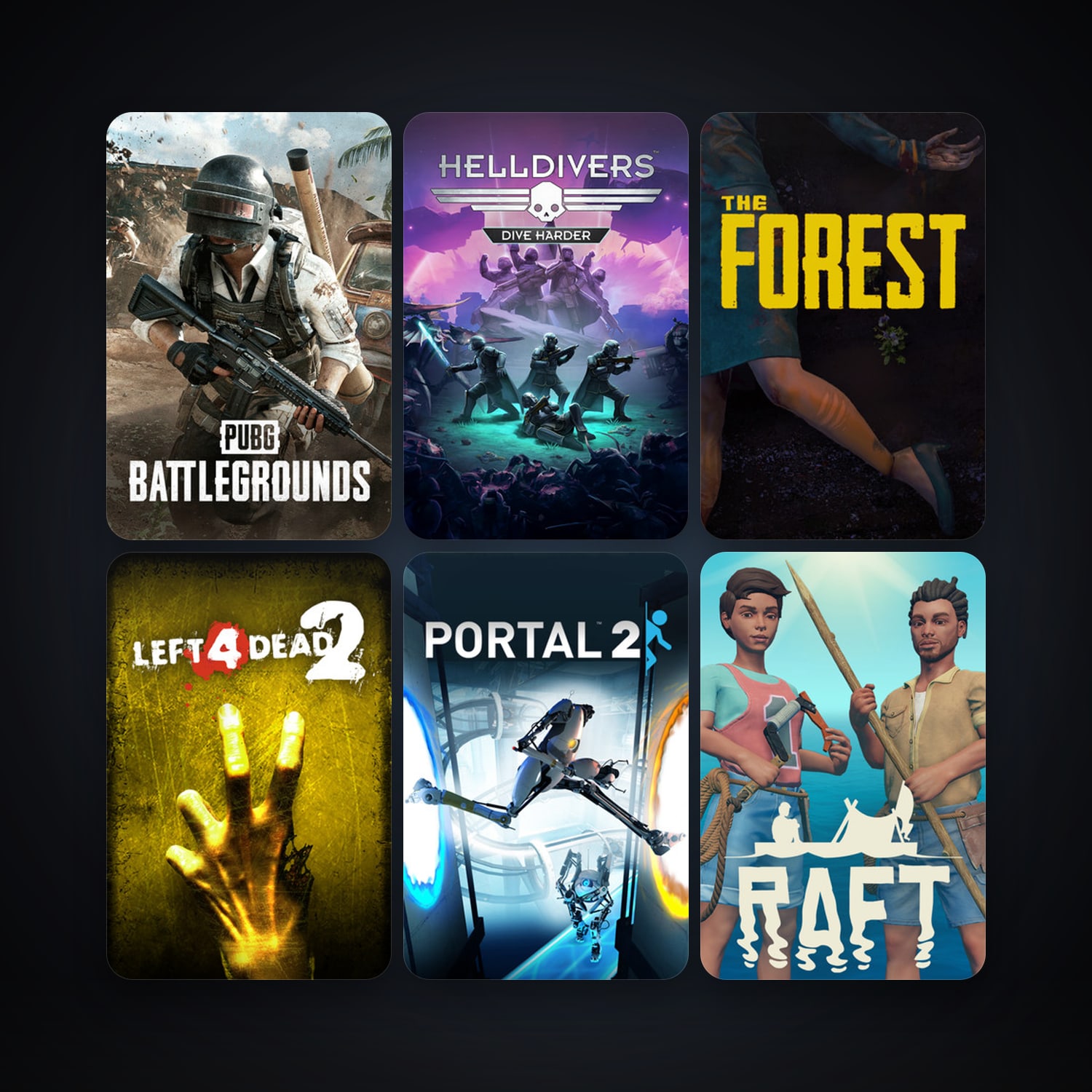 Left 4 Dead 2 + Portal 2, 41 games, clean — HabibiAccounts