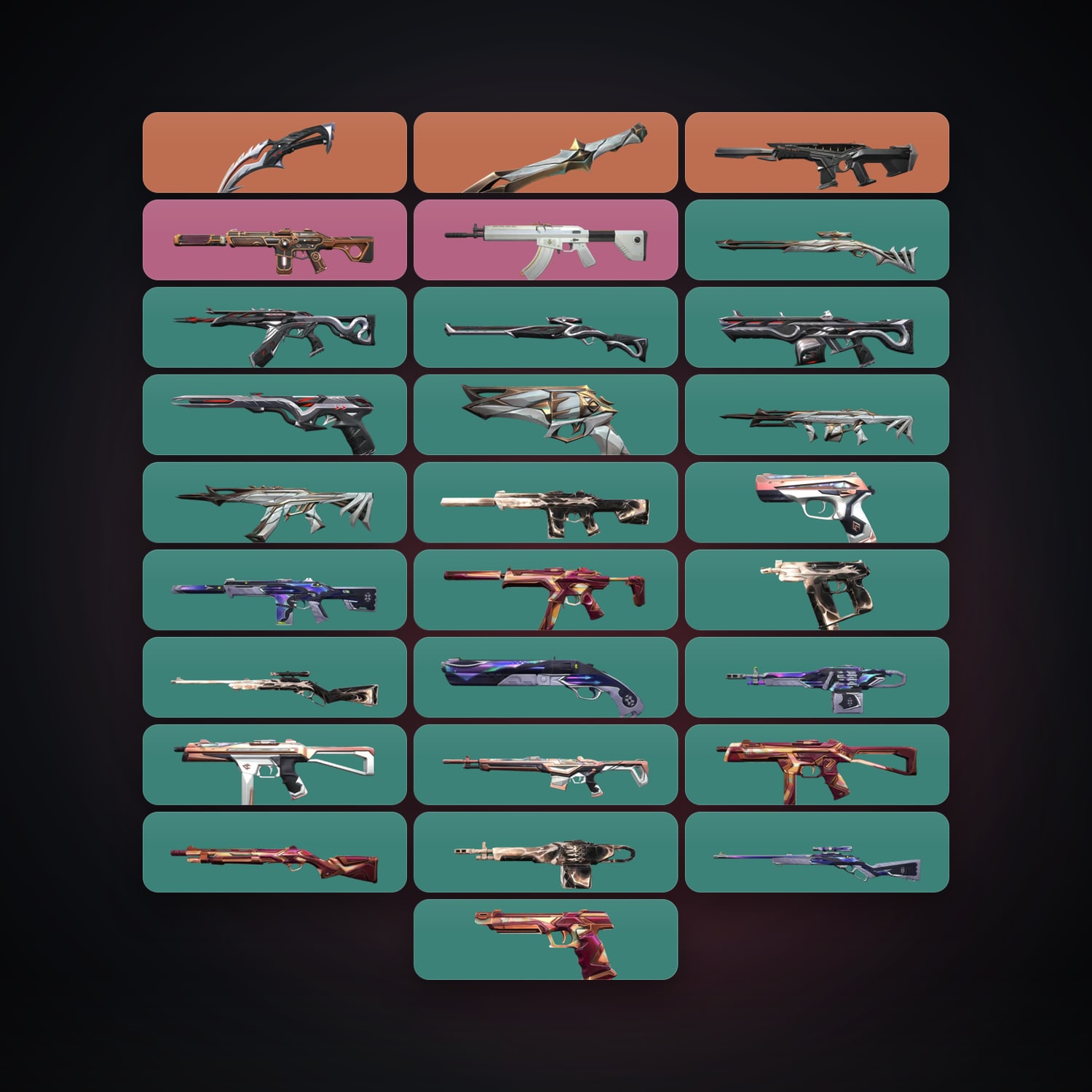 LA Bronze 1 locker — 2 knives, 28 skins, lvl 43 — HabibiAccounts