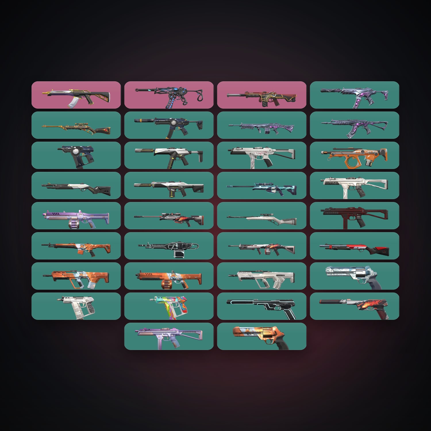 NA Silver 1 locker — 34 skins, lvl 34 — HabibiAccounts